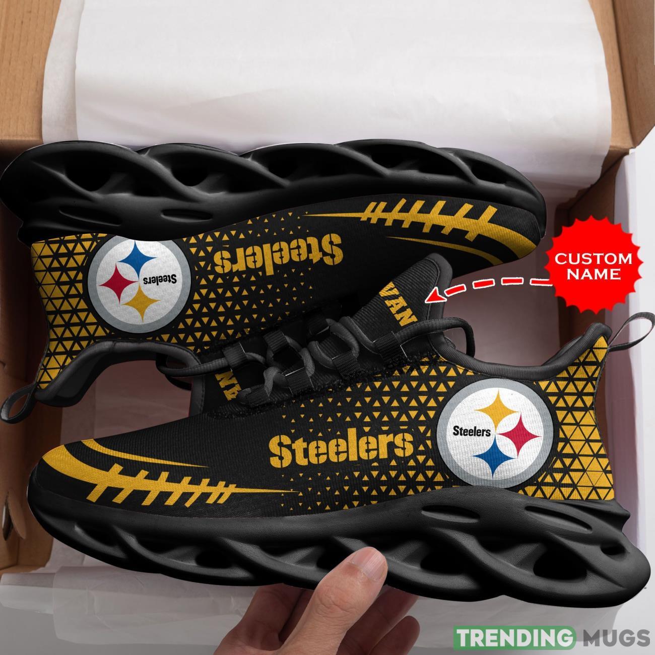 Pittsburgh Steelers Custom Personalized Max Soul Sneakers Running Sports Shoes Max Soul Pittsburgh Steelers Custom Personalized Max Soul Sneakers Running Sports Shoes Max Soul