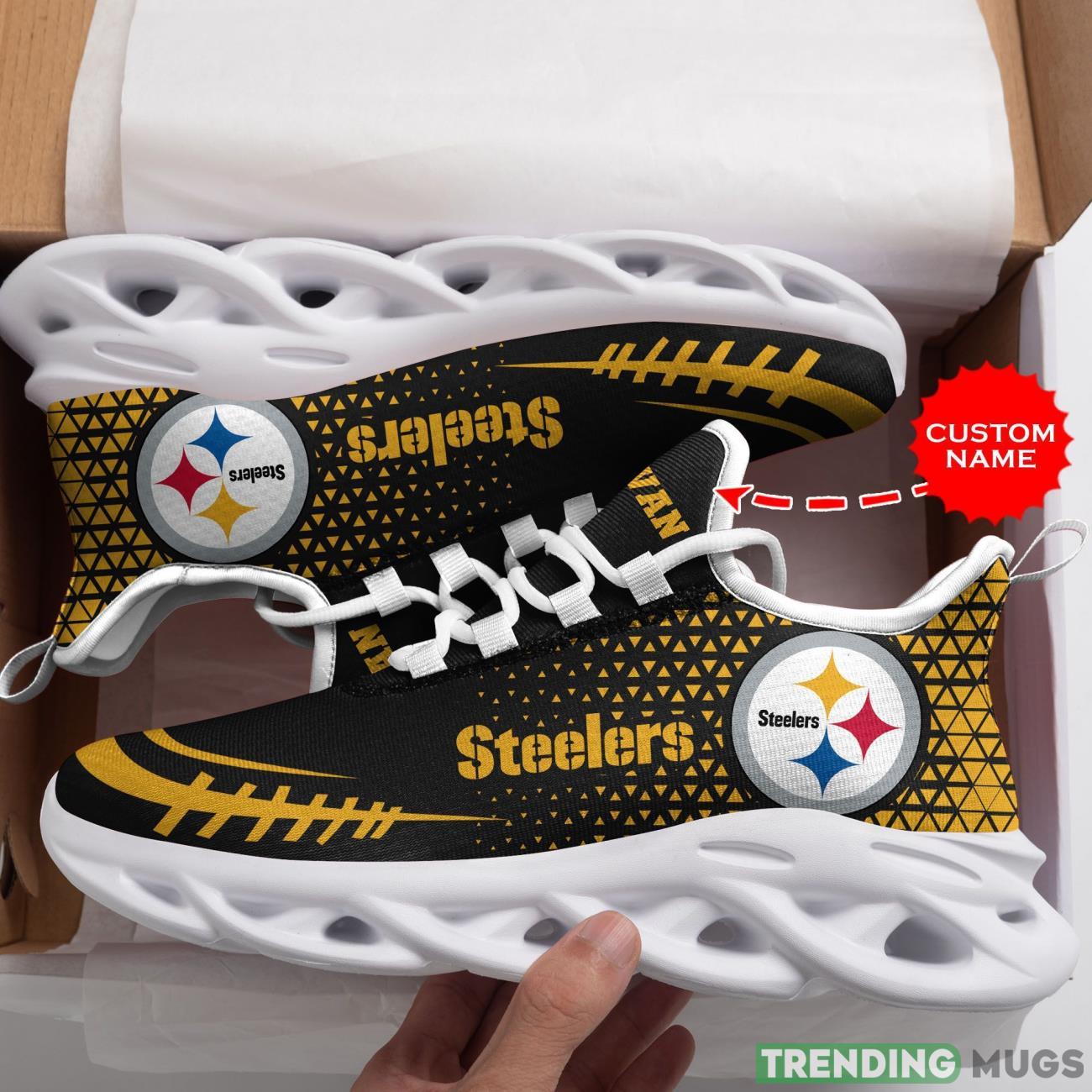 Pittsburgh Steelers Custom Personalized Max Soul Sneakers Running Sports Shoes Max Soul Pittsburgh Steelers Custom Personalized Max Soul Sneakers Running Sports Shoes Max Soul