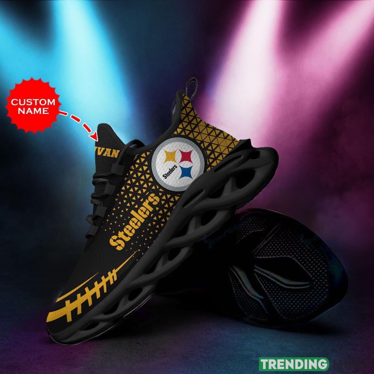Pittsburgh Steelers Custom Personalized Max Soul Sneakers Running Sports Shoes Product Photo 1 Pittsburgh Steelers Custom Personalized Max Soul Sneakers Running Sports Shoes Product Photo 1