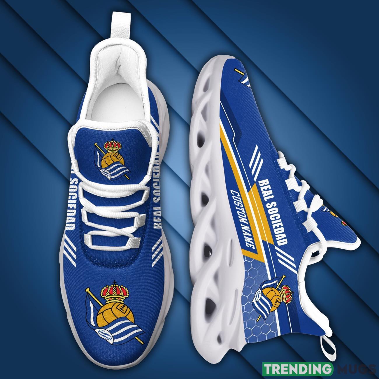 Real Sociedad Custom Personalized Name Max Soul Sneakers New Trends Sport Shoes Max Soul Real Sociedad Custom Personalized Name Max Soul Sneakers New Trends Sport Shoes Max Soul