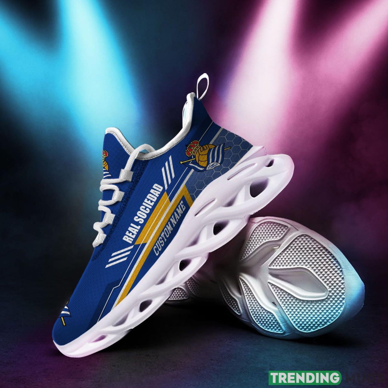 Real Sociedad Custom Personalized Name Max Soul Sneakers New Trends Sport Shoes Max Soul Real Sociedad Custom Personalized Name Max Soul Sneakers New Trends Sport Shoes Max Soul