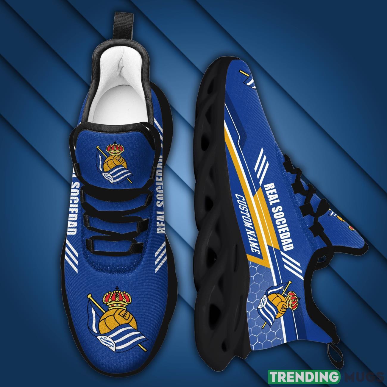 Real Sociedad Custom Personalized Name Max Soul Sneakers New Trends Sport Shoes Max Soul Real Sociedad Custom Personalized Name Max Soul Sneakers New Trends Sport Shoes Max Soul