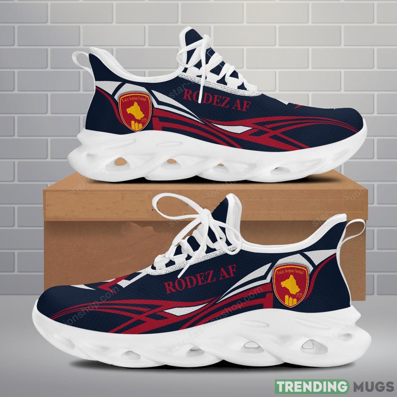 Rodez Aveyron Football Max Soul Shoes Sport Fans Gift Sneakers Product Photo 1 Rodez Aveyron Football Max Soul Shoes Sport Fans Gift Sneakers Product Photo 1