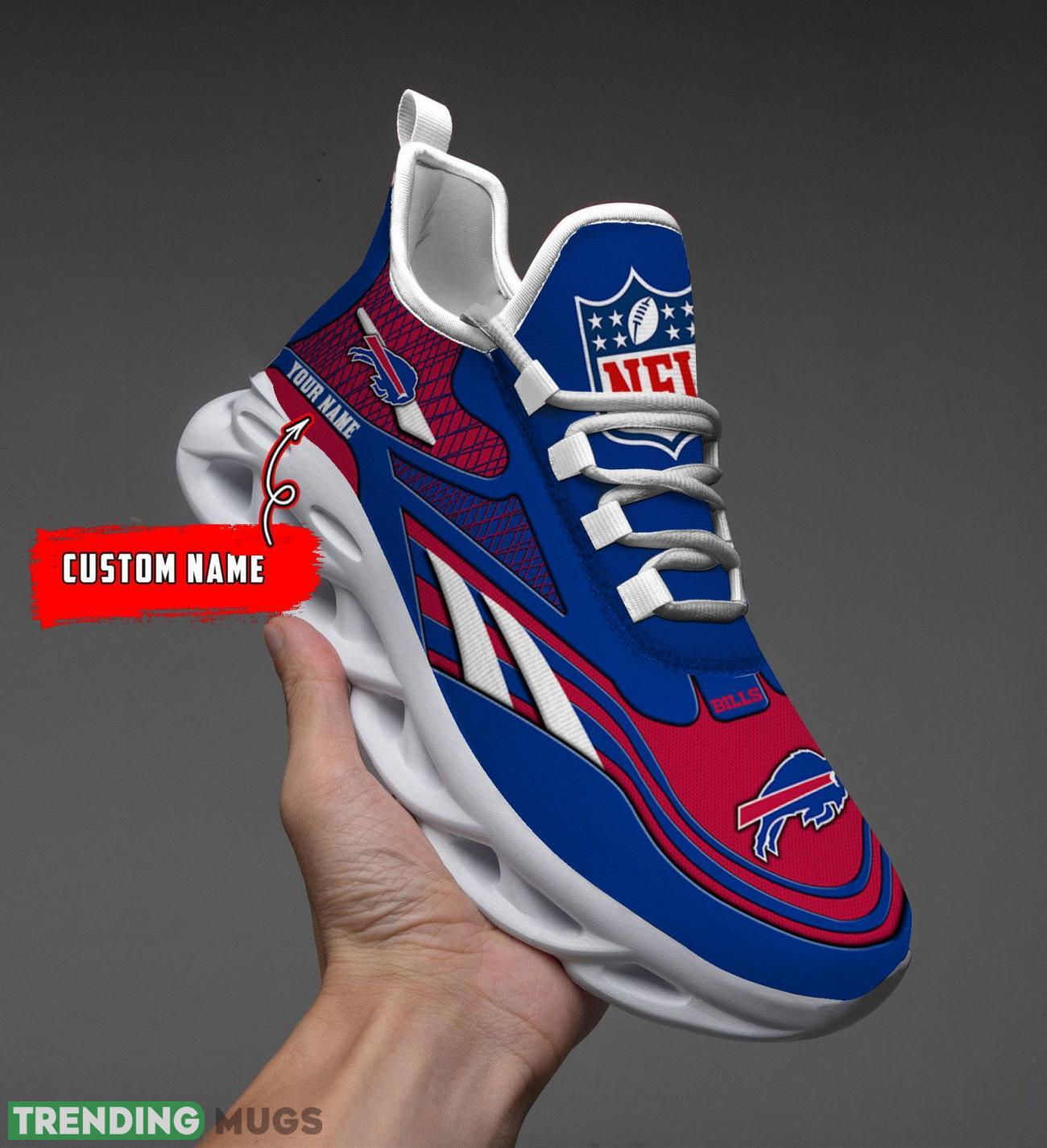 Running Sneakers NFL Sneakers Buffalo Bills Custom Name Max Soul Shoes Personalized Shoes Max Soul Running Sneakers NFL Sneakers Buffalo Bills Custom Name Max Soul Shoes Personalized Shoes Max Soul
