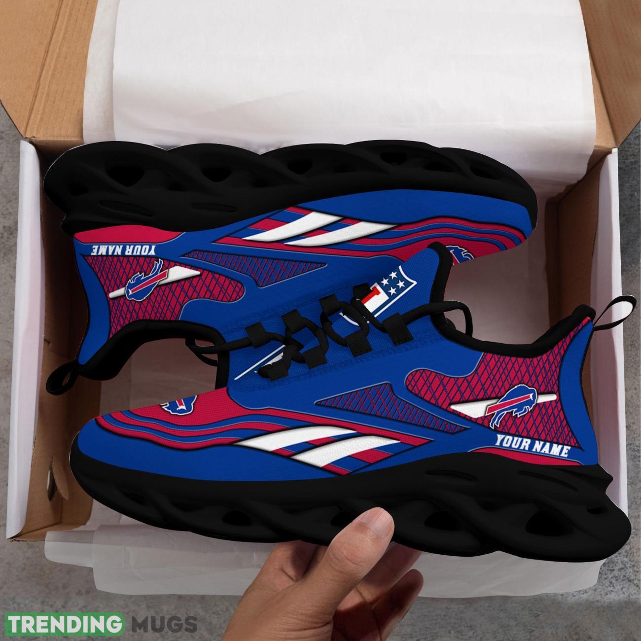 Running Sneakers NFL Sneakers Buffalo Bills Custom Name Max Soul Shoes Personalized Shoes Max Soul Running Sneakers NFL Sneakers Buffalo Bills Custom Name Max Soul Shoes Personalized Shoes Max Soul