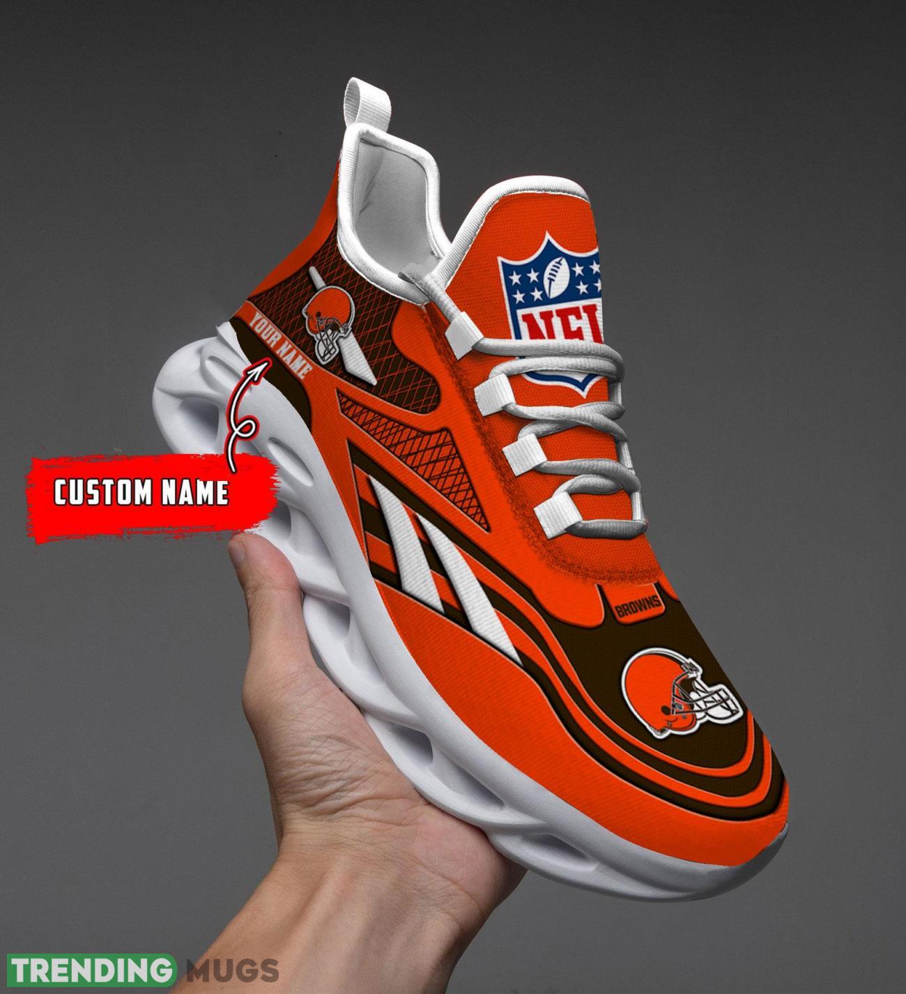 Running Sneakers NFL Sneakers Cleveland Browns Custom Name Max Soul Shoes Personalized Shoes Max Soul Running Sneakers NFL Sneakers Cleveland Browns Custom Name Max Soul Shoes Personalized Shoes Max Soul