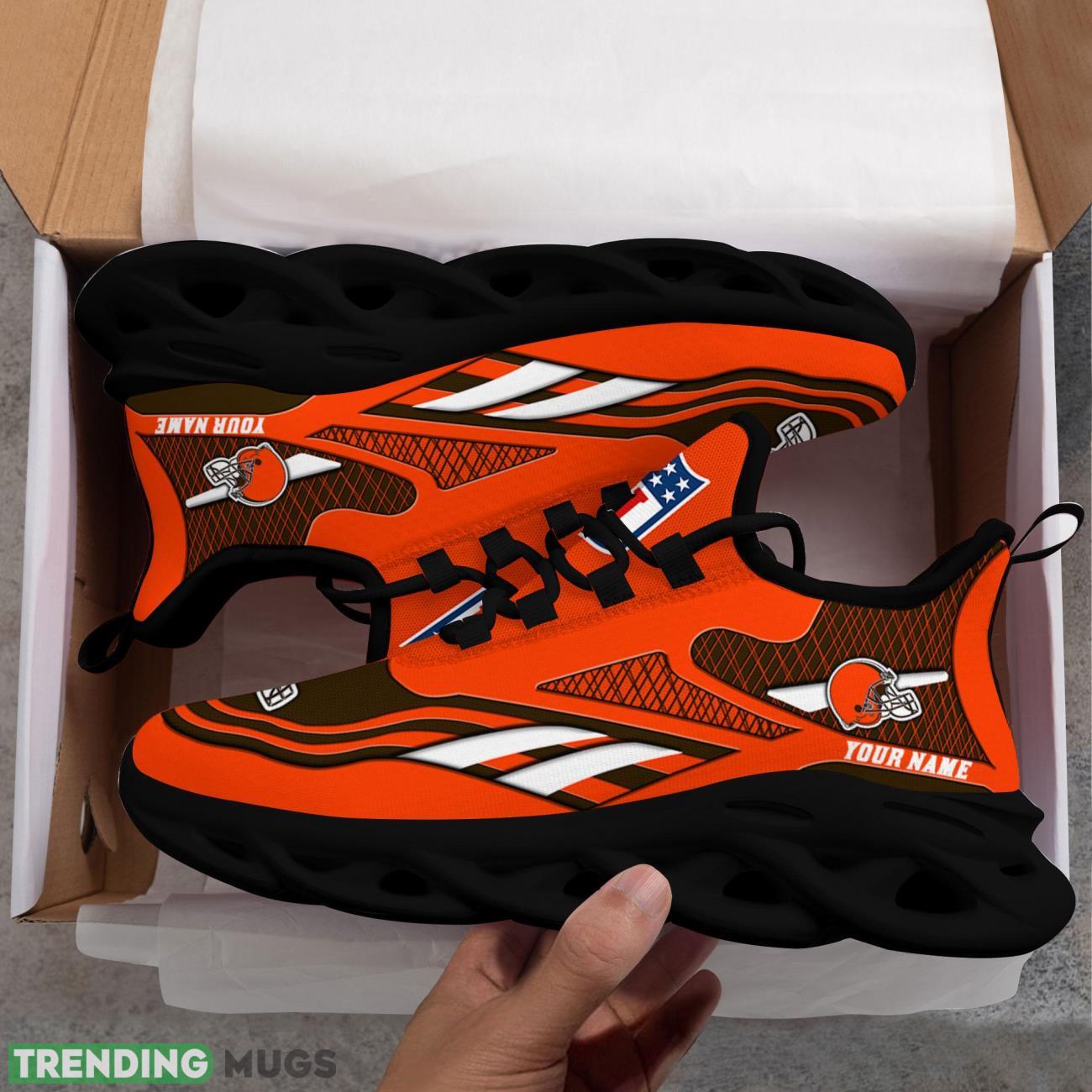 Running Sneakers NFL Sneakers Cleveland Browns Custom Name Max Soul Shoes Personalized Shoes Max Soul Running Sneakers NFL Sneakers Cleveland Browns Custom Name Max Soul Shoes Personalized Shoes Max Soul