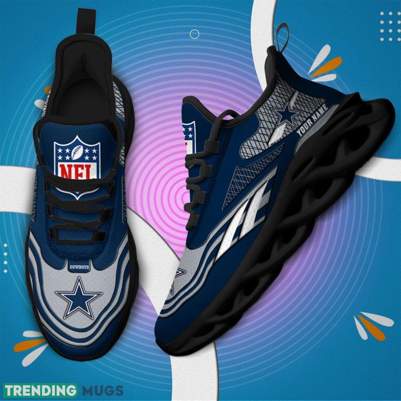 Running Sneakers NFL Sneakers Dallas Cowboys Custom Name Max Soul Shoes Personalized Shoes Max Soul Running Sneakers NFL Sneakers Dallas Cowboys Custom Name Max Soul Shoes Personalized Shoes Max Soul