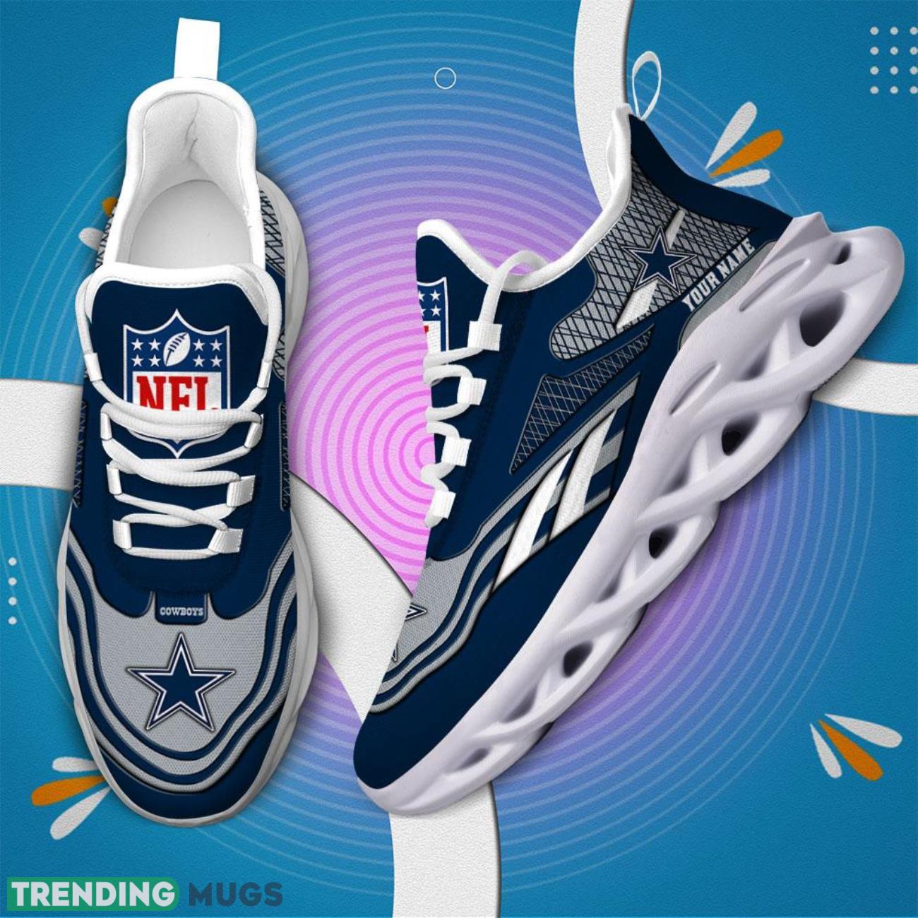 Running Sneakers NFL Sneakers Dallas Cowboys Custom Name Max Soul Shoes Personalized Shoes Max Soul Running Sneakers NFL Sneakers Dallas Cowboys Custom Name Max Soul Shoes Personalized Shoes Max Soul