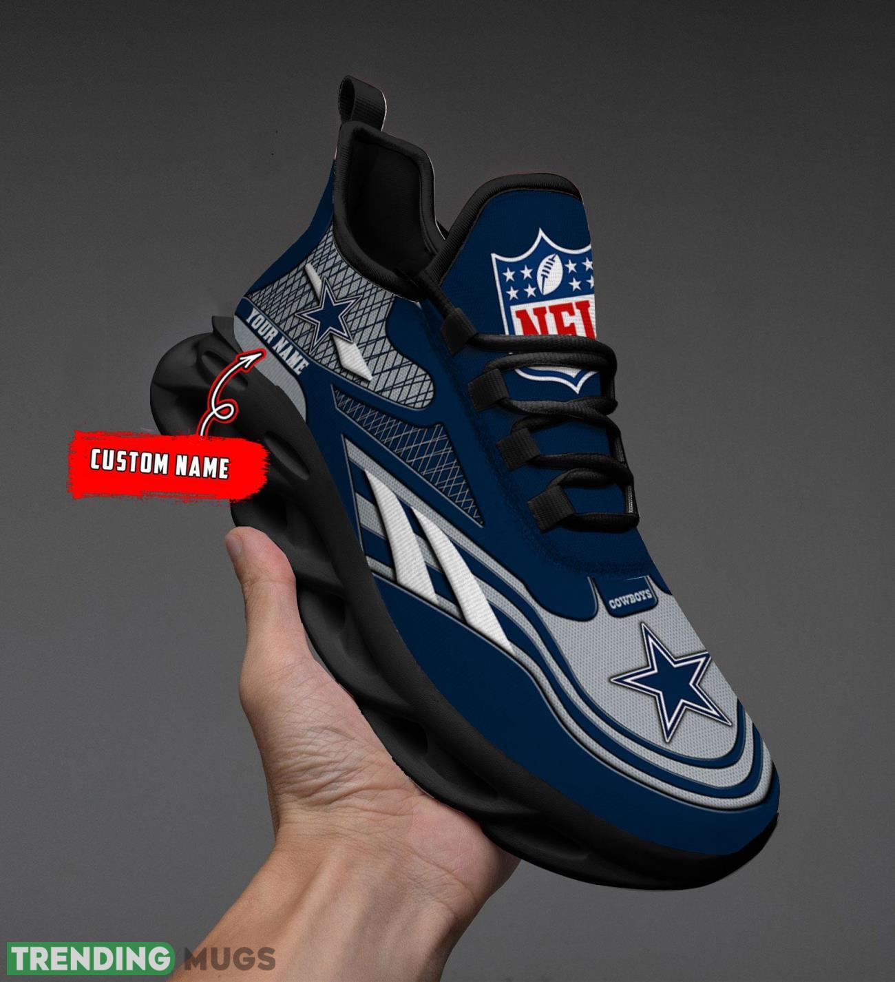 Running Sneakers NFL Sneakers Dallas Cowboys Custom Name Max Soul Shoes Personalized Shoes Product Photo 1 Running Sneakers NFL Sneakers Dallas Cowboys Custom Name Max Soul Shoes Personalized Shoes Product Photo 1