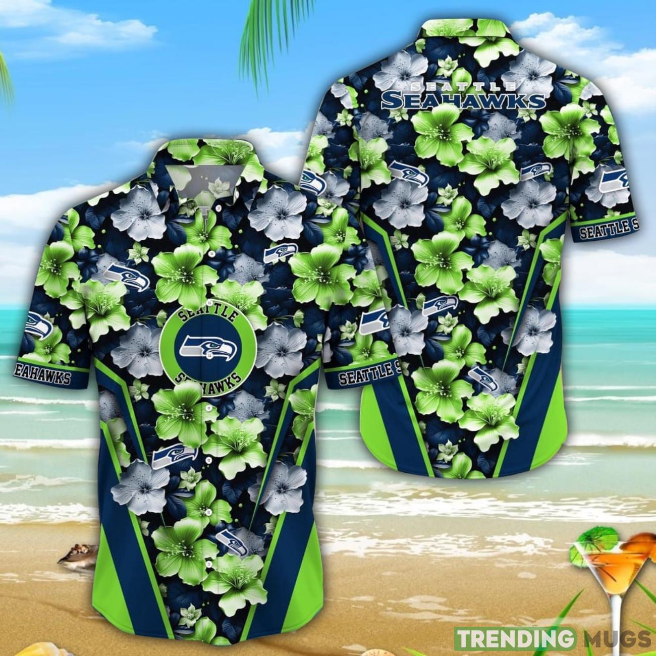 Seattle Seahawks 3D Hawaiian Shirt Flower Tropical Beach Gift Product Photo 1 Seattle Seahawks 3D Hawaiian Shirt Flower Tropical Beach Gift Product Photo 1