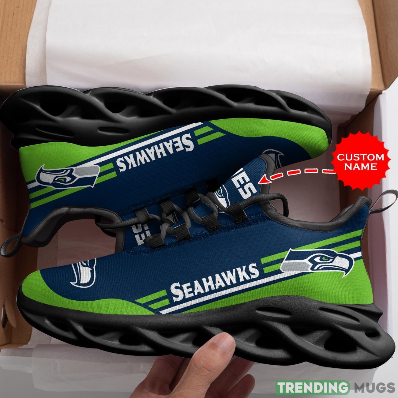 Seattle Seahawks Custom Personalized Max Soul Sneakers Running Full Printed Sports Running Shoes Max Soul Seattle Seahawks Custom Personalized Max Soul Sneakers Running Full Printed Sports Running Shoes Max Soul