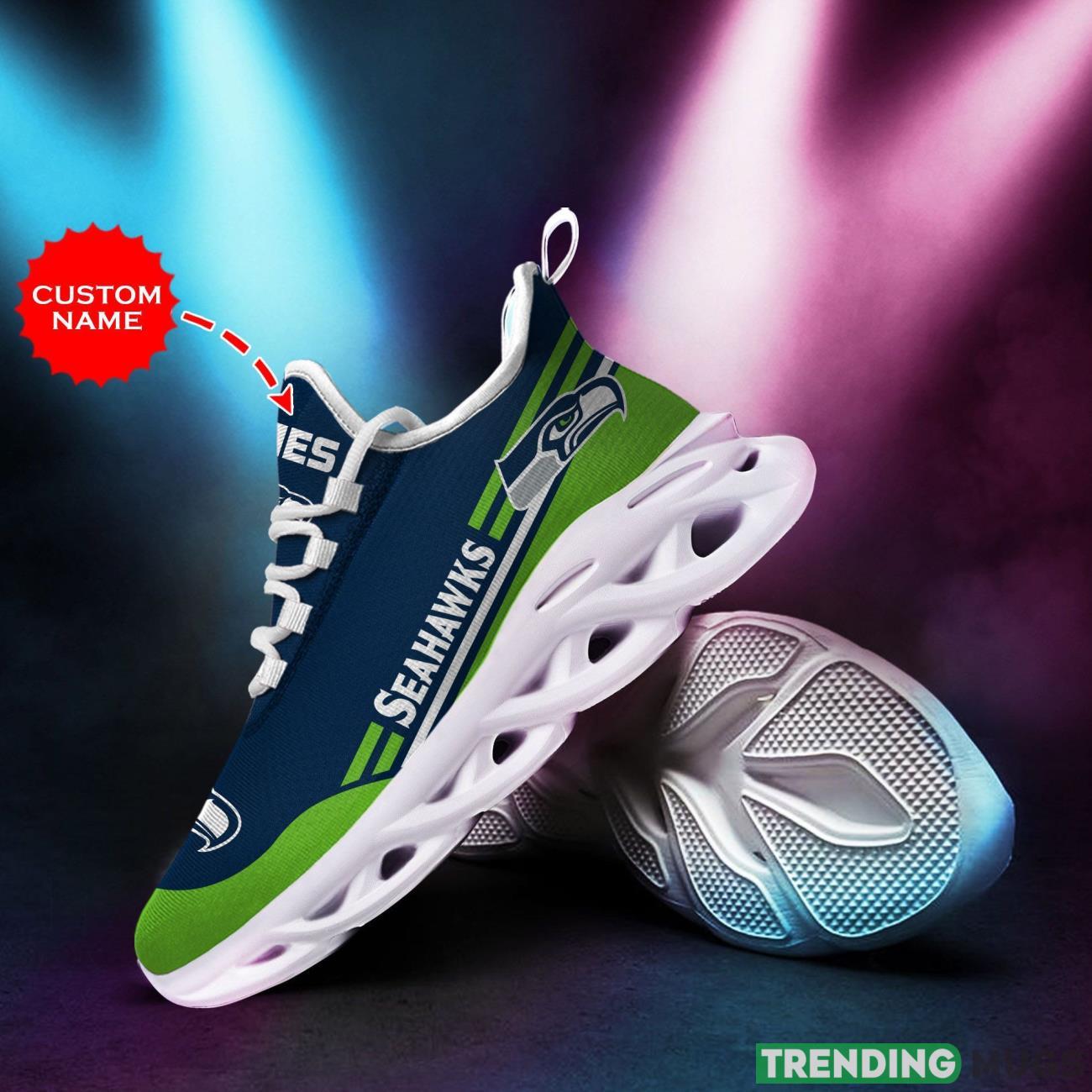 Seattle Seahawks Custom Personalized Max Soul Sneakers Running Full Printed Sports Running Shoes Max Soul Seattle Seahawks Custom Personalized Max Soul Sneakers Running Full Printed Sports Running Shoes Max Soul