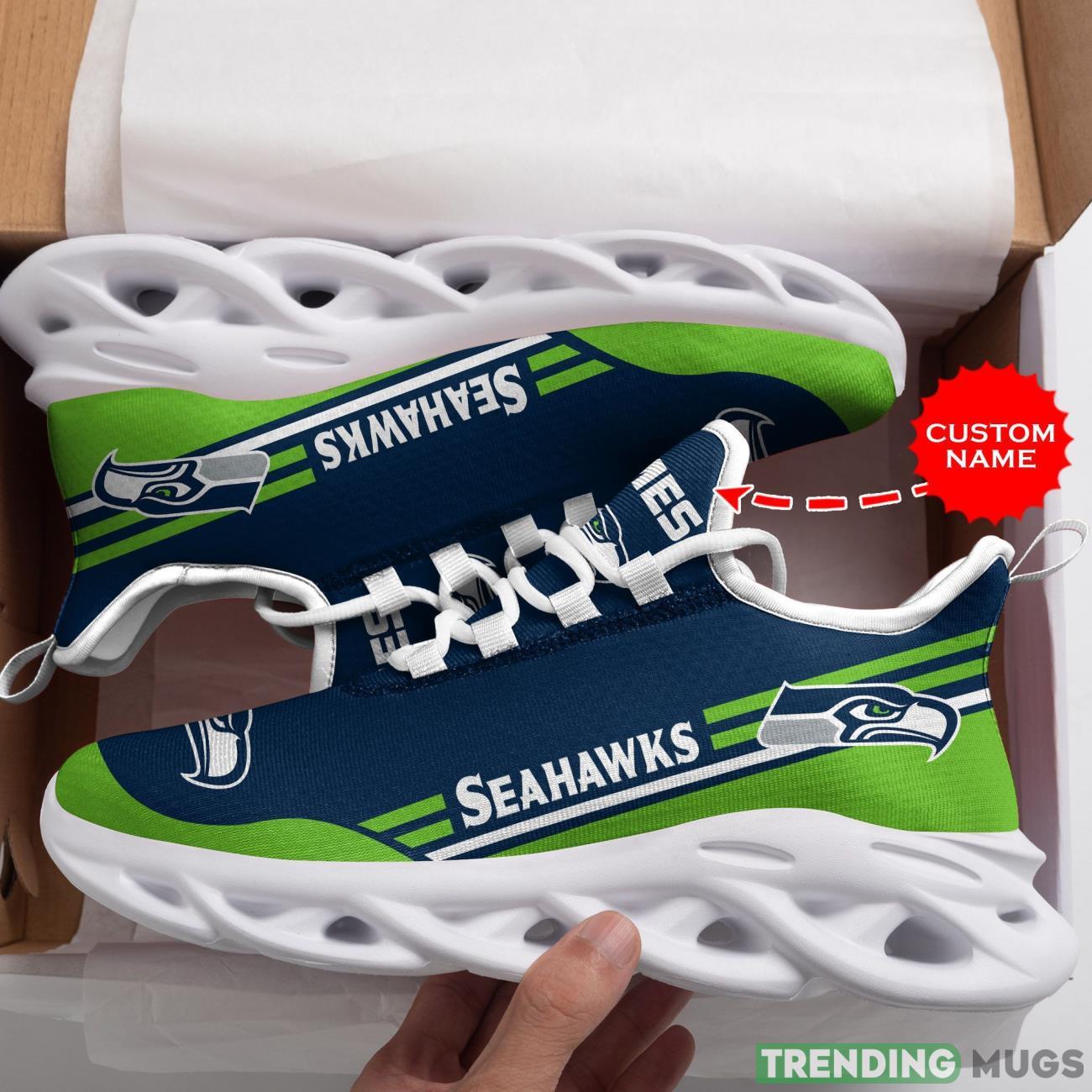 Seattle Seahawks Custom Personalized Max Soul Sneakers Running Full Printed Sports Running Shoes Max Soul Seattle Seahawks Custom Personalized Max Soul Sneakers Running Full Printed Sports Running Shoes Max Soul