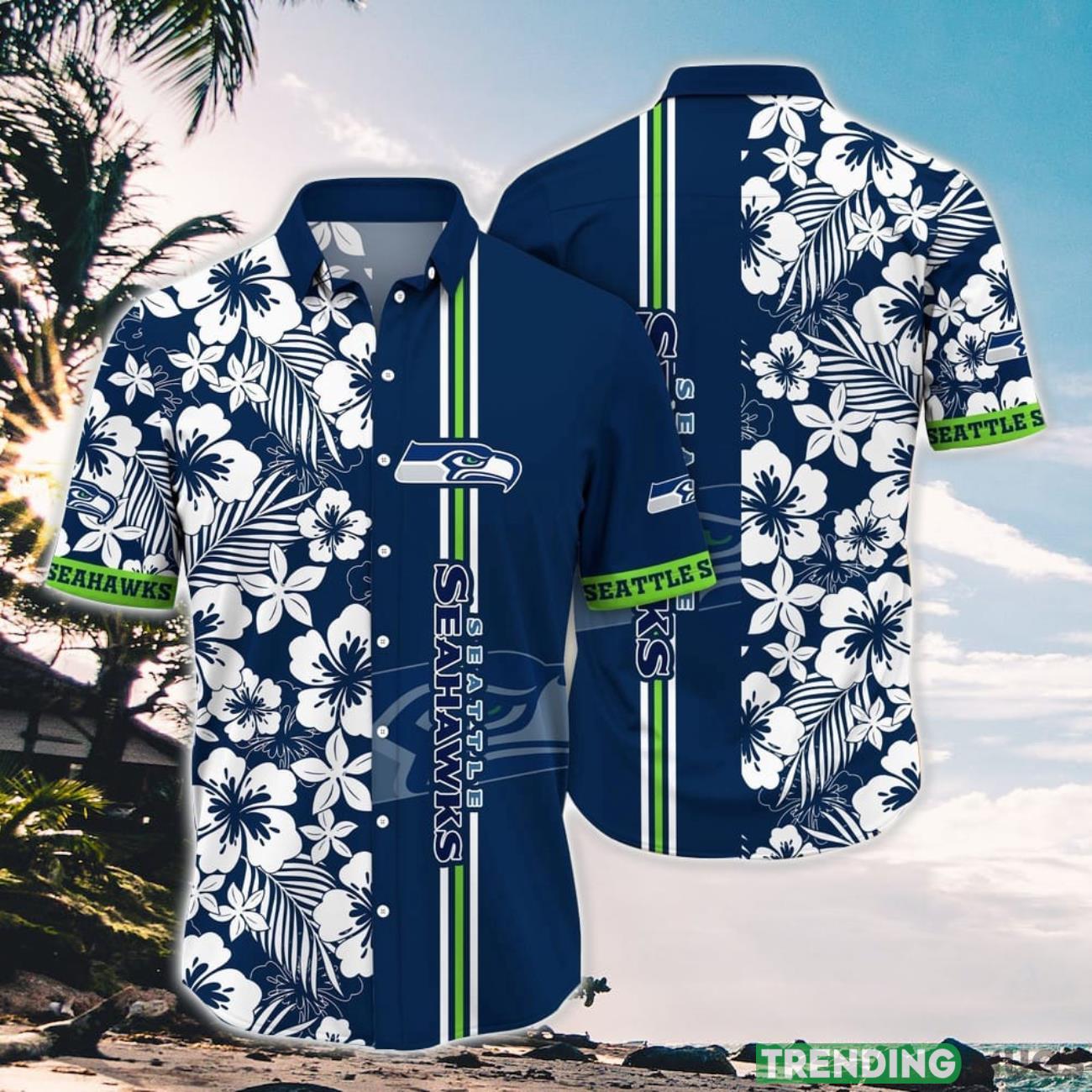 Seattle Seahawks Hawaii Shirt Flower Aloha Island Shirt Product Photo 1 Seattle Seahawks Hawaii Shirt Flower Aloha Island Shirt Product Photo 1