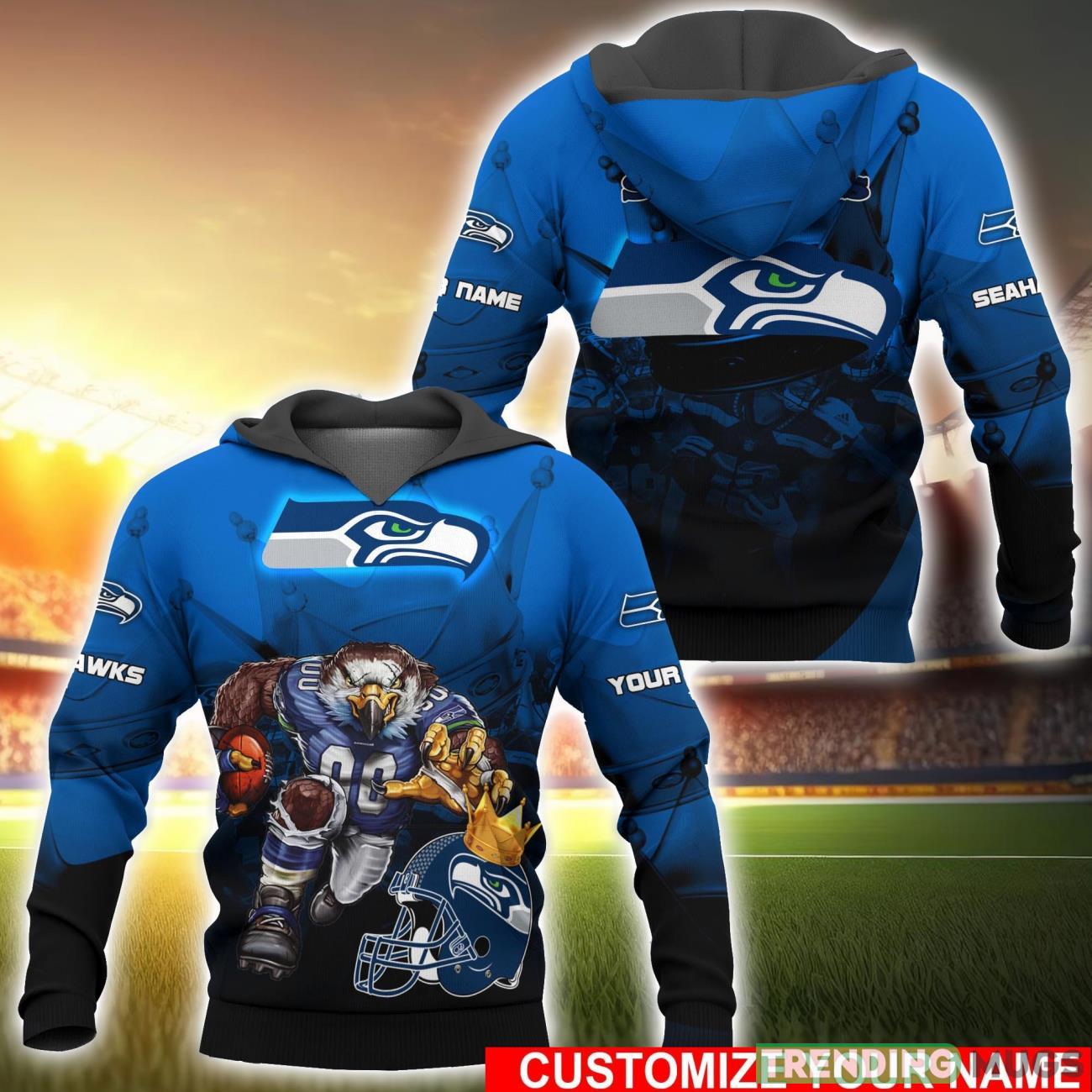 Seattle Seahawks NFL Hoodie 3D Custom Name Men And Women Sport Gift Product Photo 1 Seattle Seahawks NFL Hoodie 3D Custom Name Men And Women Sport Gift Product Photo 1