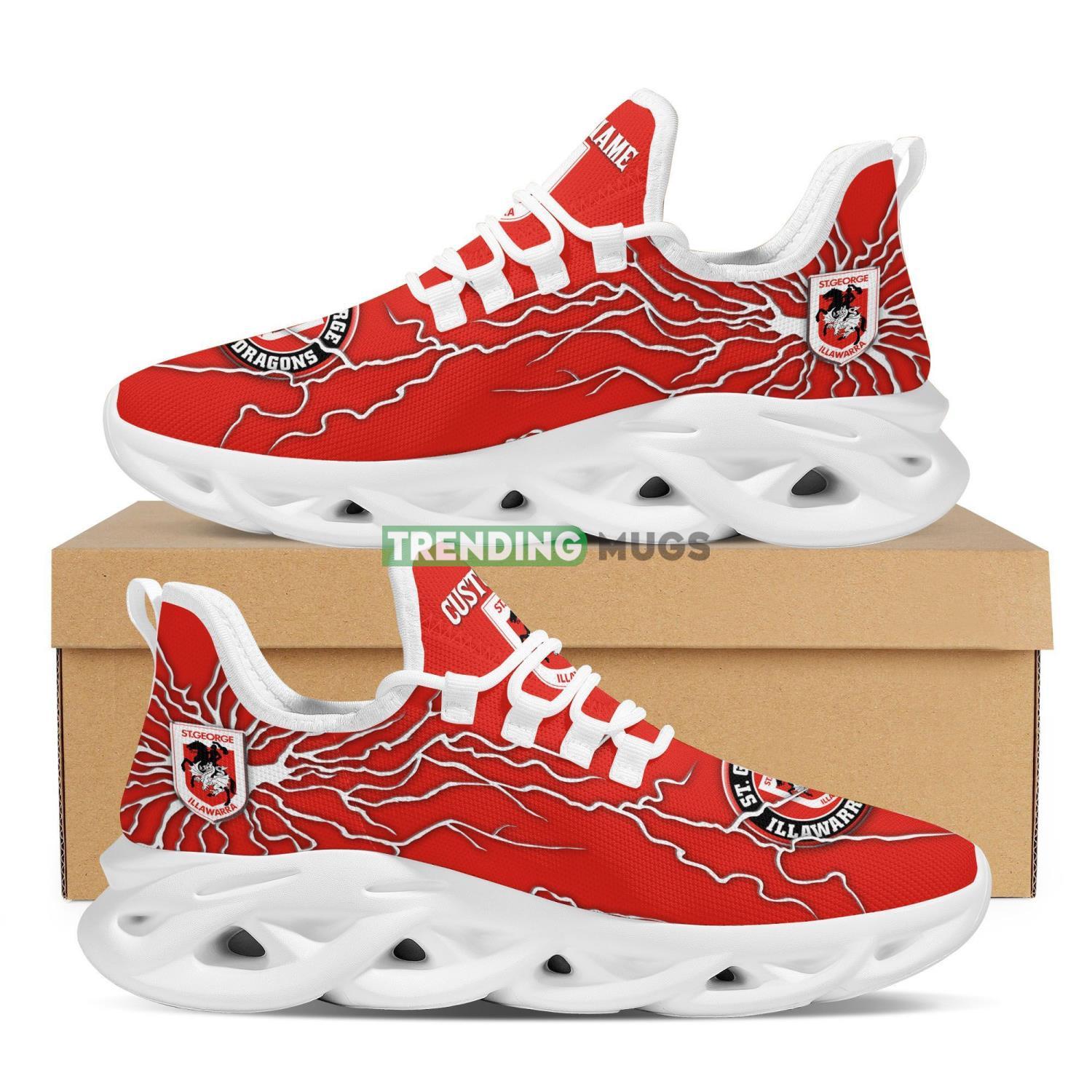 St George Illawarra Dragons NRL Custom Name Stylish Graffiti Personality Max Soul Shoes Max Soul St George Illawarra Dragons NRL Custom Name Stylish Graffiti Personality Max Soul Shoes Max Soul