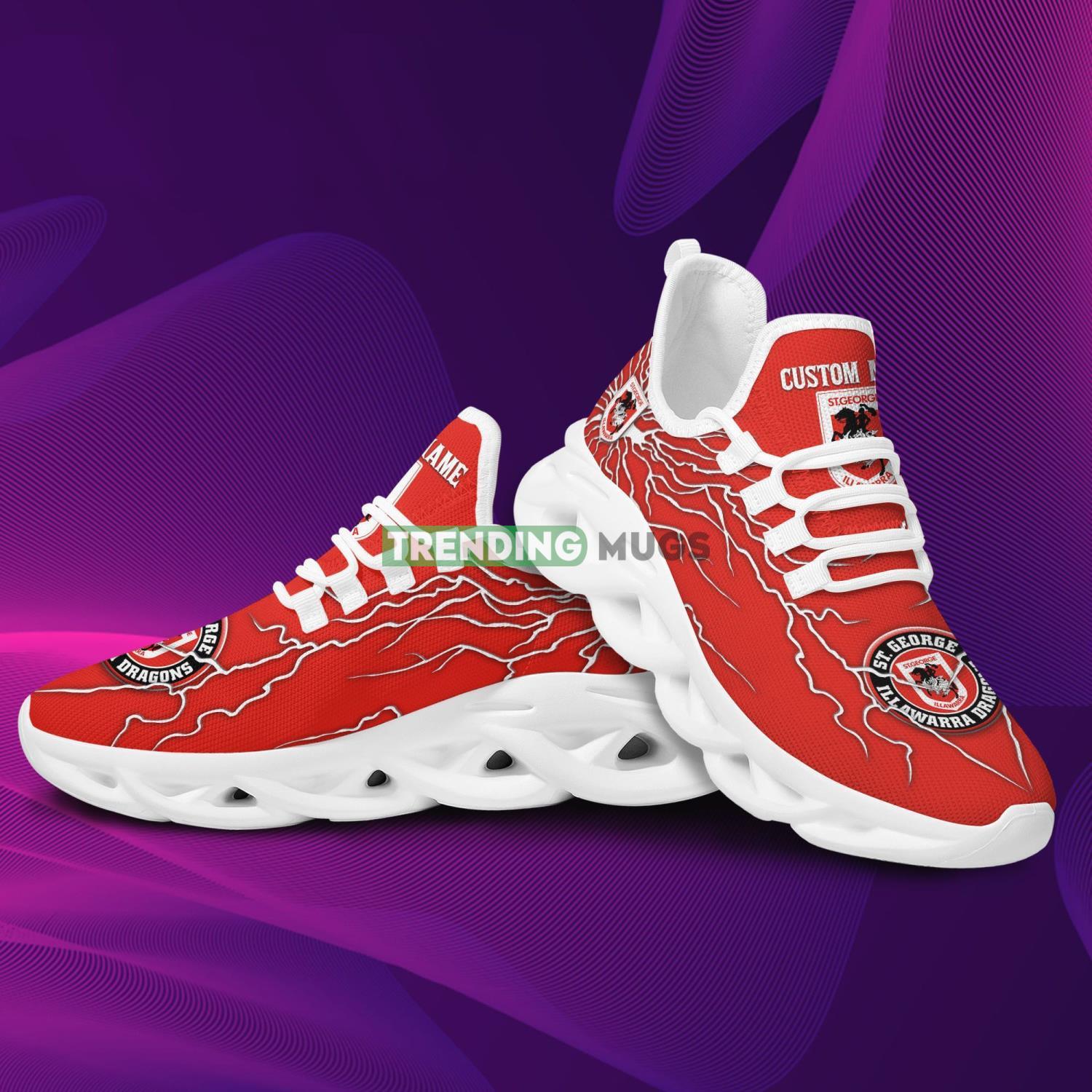 St George Illawarra Dragons NRL Custom Name Stylish Graffiti Personality Max Soul Shoes Max Soul St George Illawarra Dragons NRL Custom Name Stylish Graffiti Personality Max Soul Shoes Max Soul