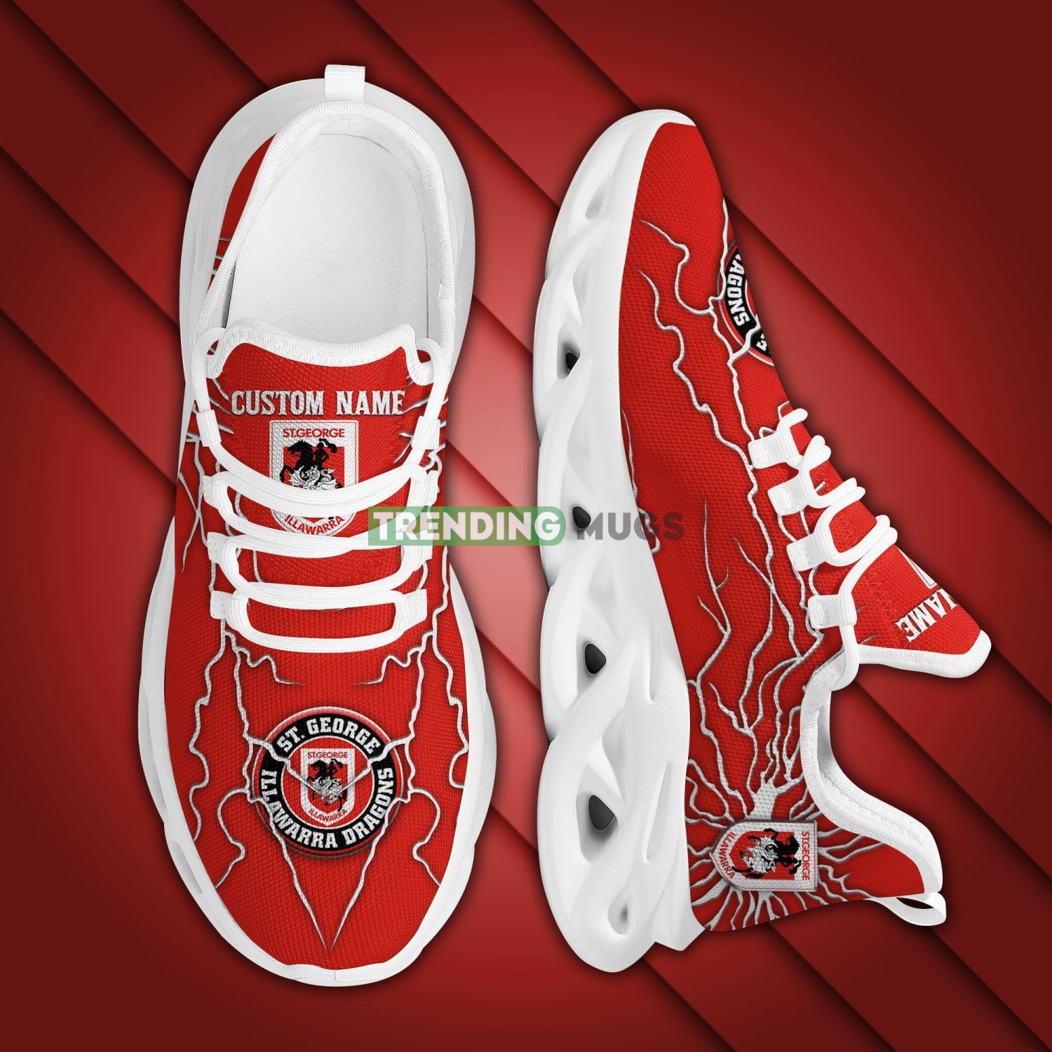 St George Illawarra Dragons NRL Custom Name Stylish Graffiti Personality Max Soul Shoes Max Soul St George Illawarra Dragons NRL Custom Name Stylish Graffiti Personality Max Soul Shoes Max Soul