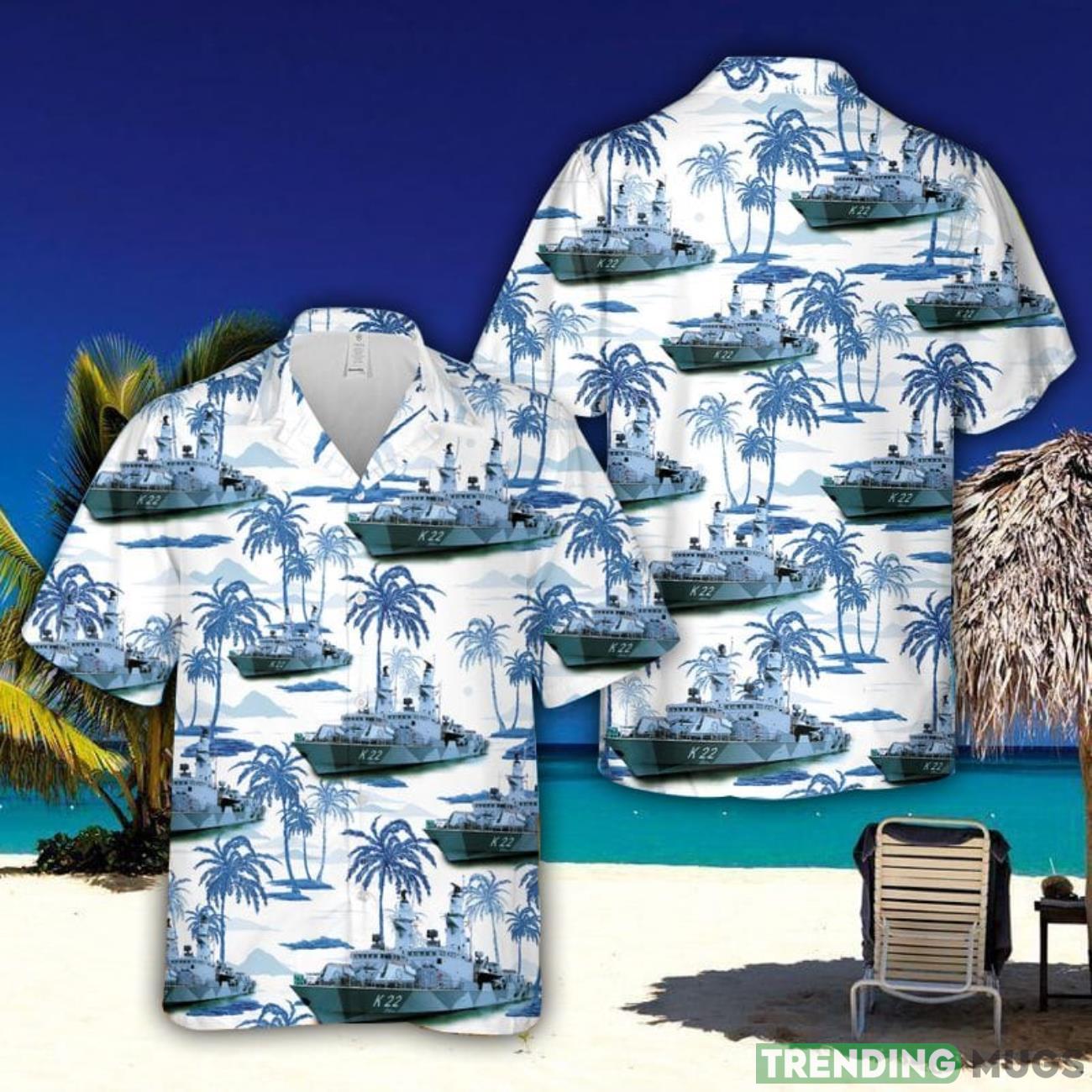 Swedish Navy HSwMS Gavle (K22) Hawaiian Shirt 3D Printed Aloha Summer Shirt Product Photo 1 Swedish Navy HSwMS Gavle (K22) Hawaiian Shirt 3D Printed Aloha Summer Shirt Product Photo 1