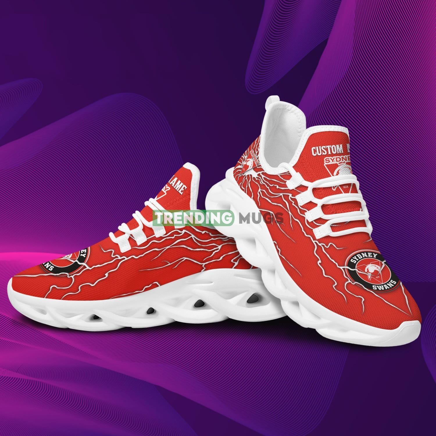 Sydney Swans Custom Name Stylish Graffiti Personality Max Soul Shoes AFL For Men Women Max Soul Sydney Swans Custom Name Stylish Graffiti Personality Max Soul Shoes AFL For Men Women Max Soul