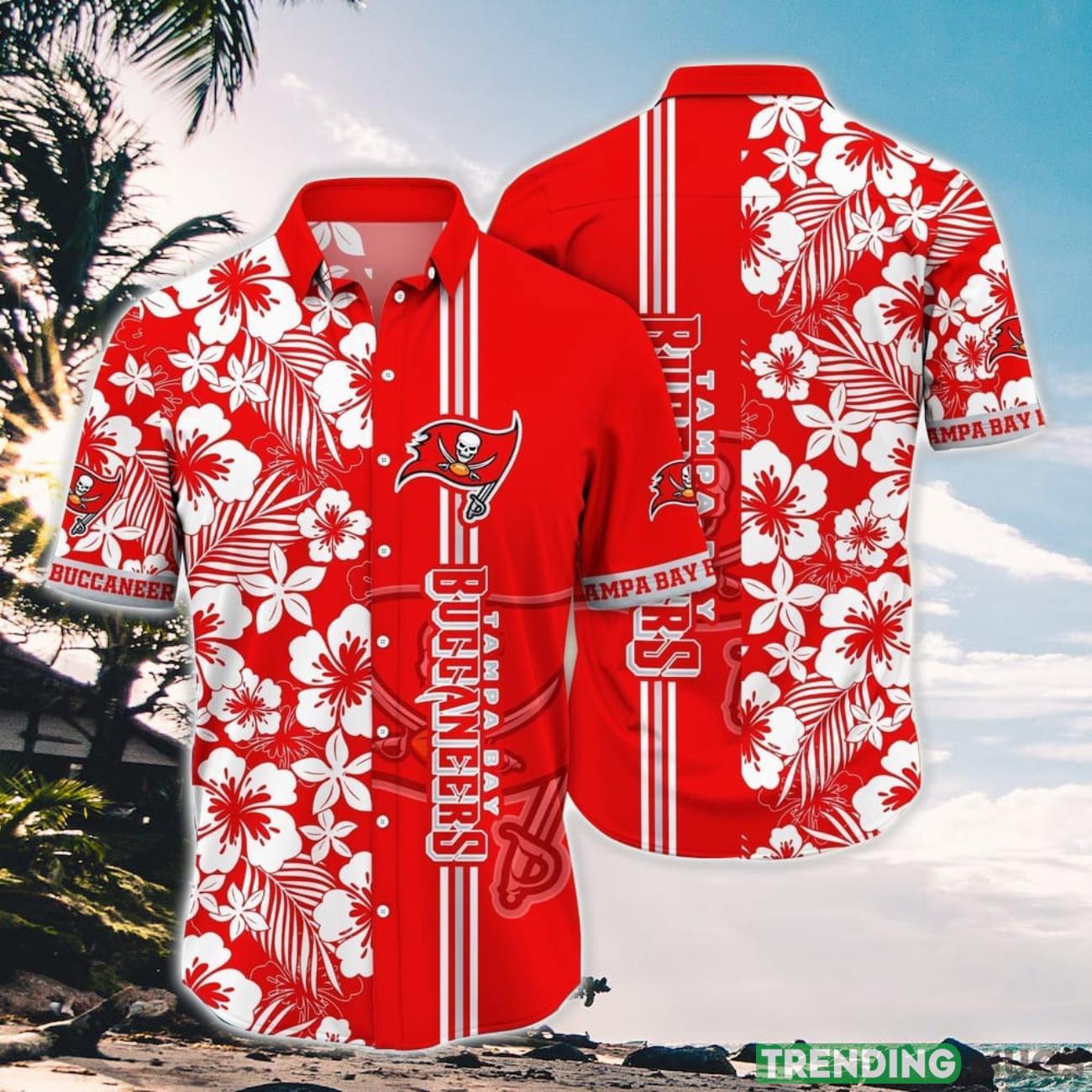 Tampa Bay Buccaneers Hawaii Shirt Flower Aloha Island Shirt Product Photo 1 Tampa Bay Buccaneers Hawaii Shirt Flower Aloha Island Shirt Product Photo 1