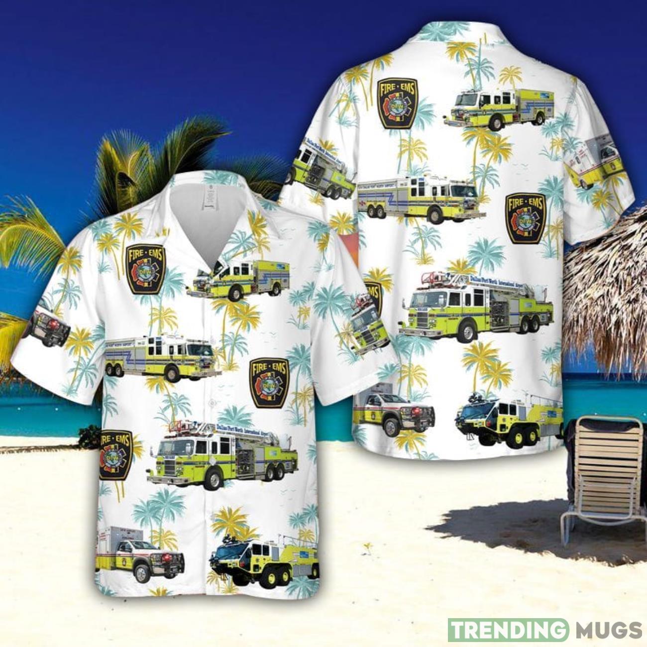 Texas Dallas Fort Worth Airport Fire Department Hawaiian Shirt Summner Vacation Shirt Product Photo 1 Texas Dallas Fort Worth Airport Fire Department Hawaiian Shirt Summner Vacation Shirt Product Photo 1