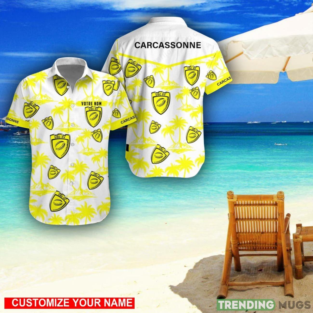 US Carcassonne Custom Name 3D Hawaii Shirt Coconut Pattern Beach Shirt Product Photo 1 US Carcassonne Custom Name 3D Hawaii Shirt Coconut Pattern Beach Shirt Product Photo 1