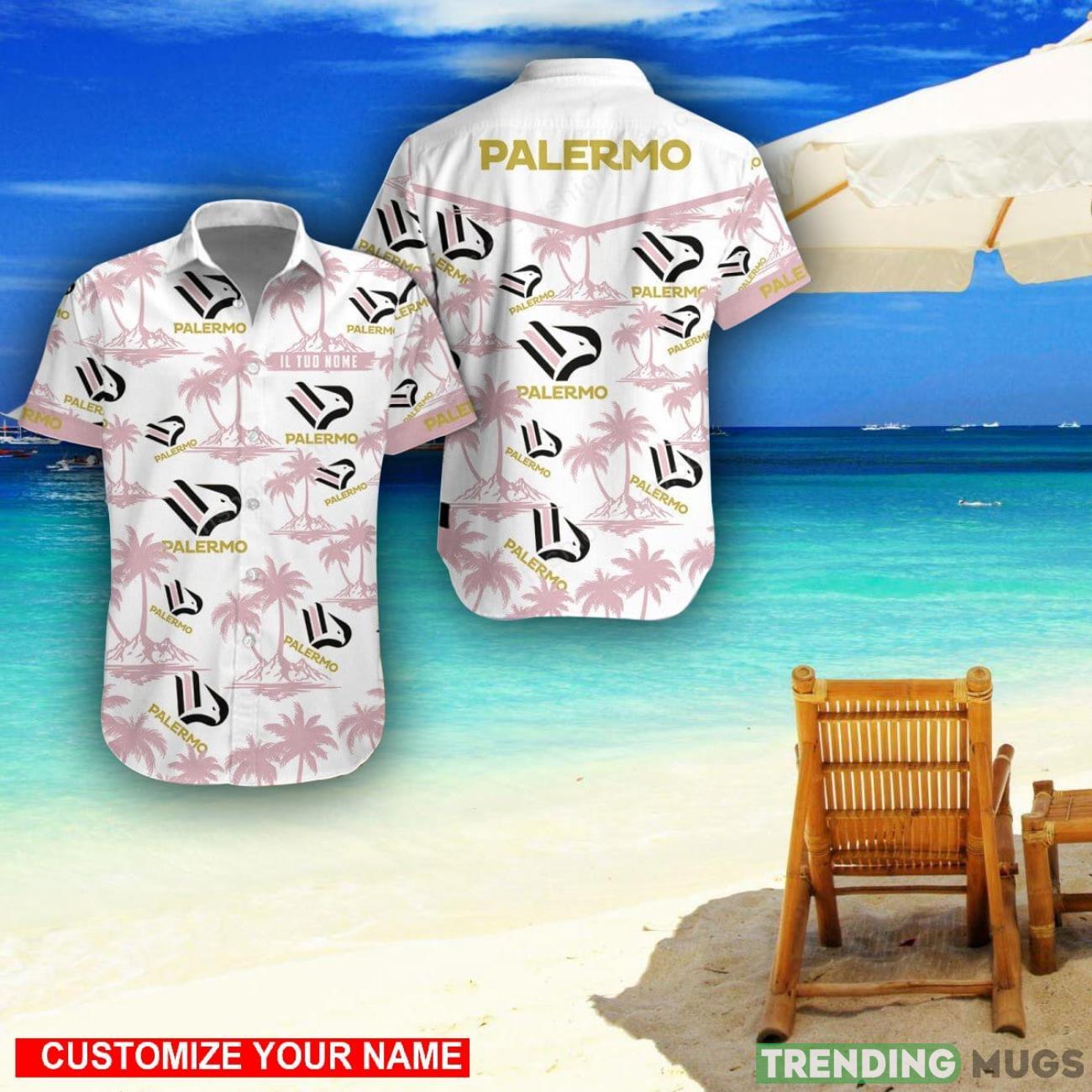 U.S. Città di Palermo Custom Name 3D Hawaii Shirt Coconut Pattern Beach Shirt Product Photo 1 U.S. Città di Palermo Custom Name 3D Hawaii Shirt Coconut Pattern Beach Shirt Product Photo 1