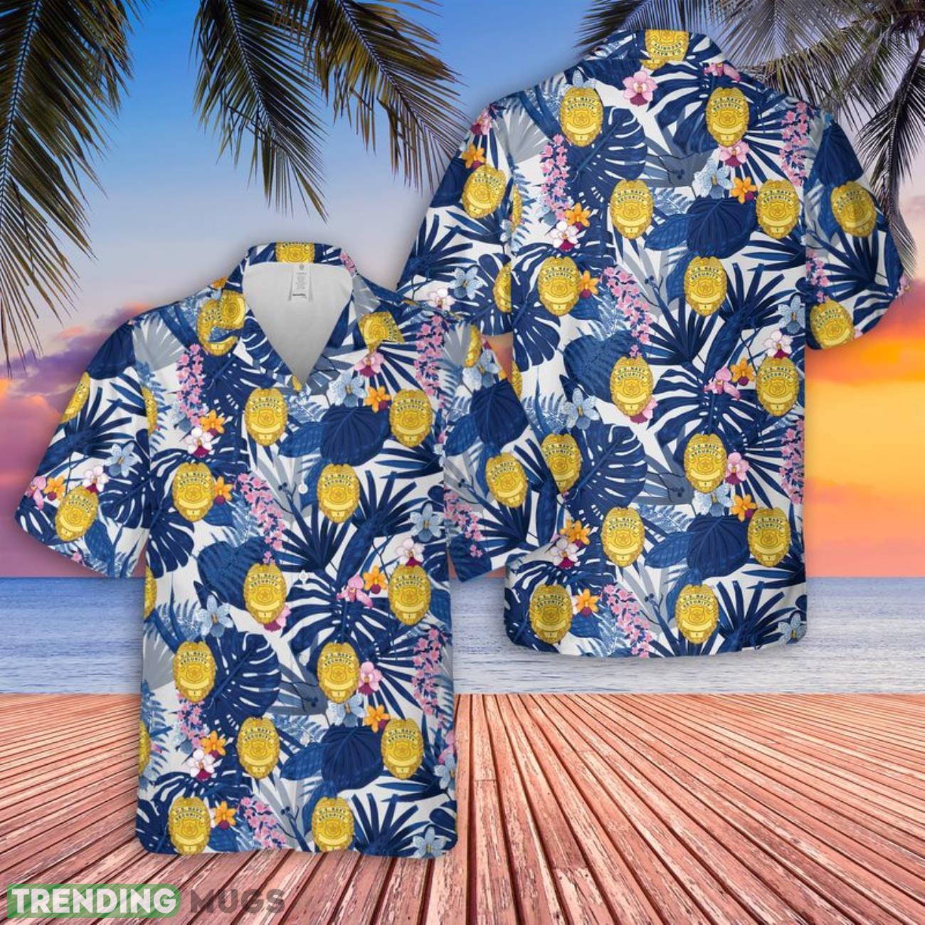 US Navy Security Badge Hawaiian Shirt Cute Summer Gift For Men And Women Product Photo 1 US Navy Security Badge Hawaiian Shirt Cute Summer Gift For Men And Women Product Photo 1