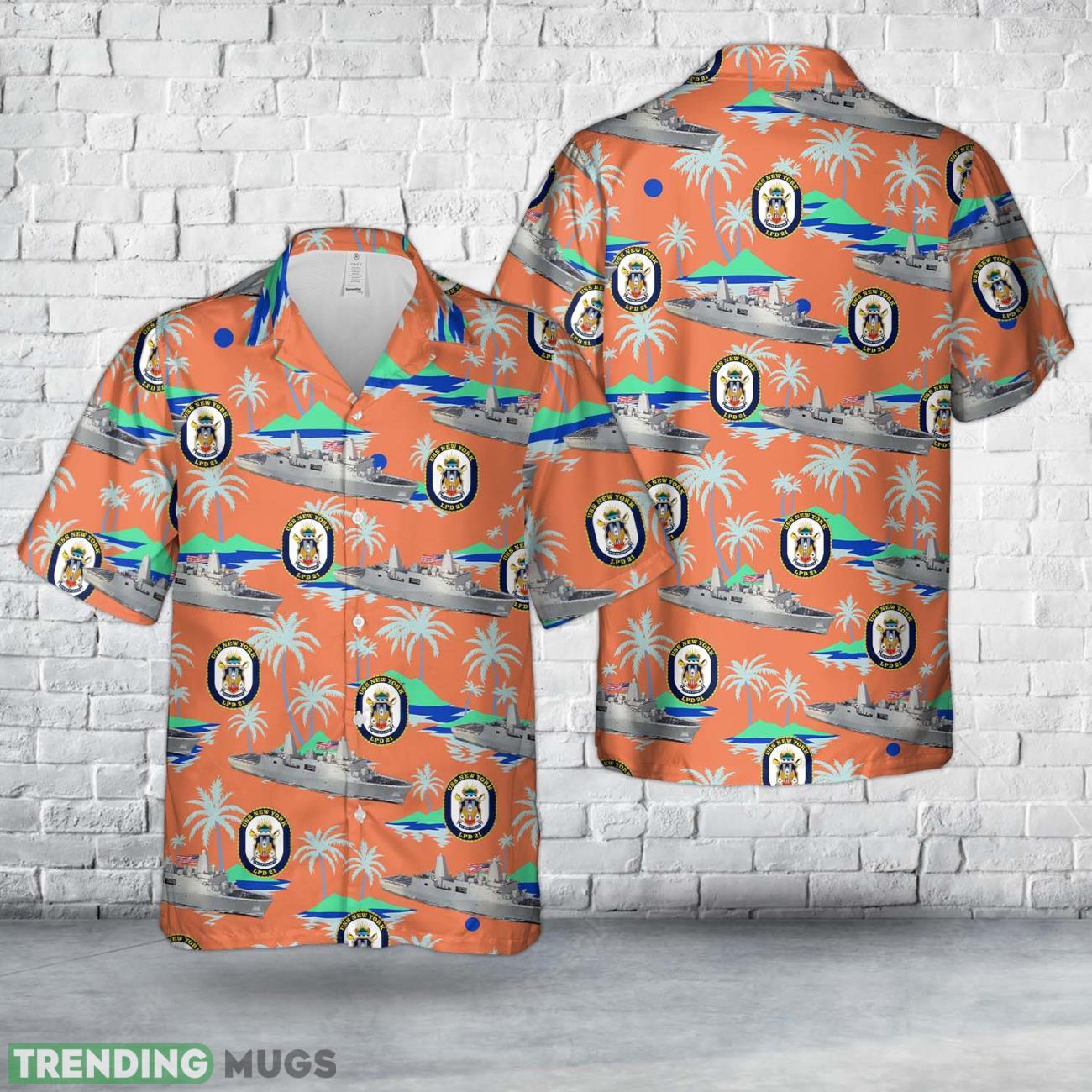 US Navy USS New York (LPD-21) San Antonio-class amphibious transport dock Hawaiian Shirt Cute Summer Gift For Men And Women Product Photo 1 US Navy USS New York (LPD-21) San Antonio-class amphibious transport dock Hawaiian Shirt Cute Summer Gift For Men And Women Product Photo 1