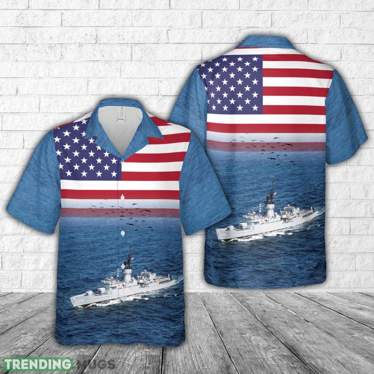 US Navy USS Pharris (FF-1094) Hawaiian Shirt Cute Summer Gift For Men And Women Product Photo 1