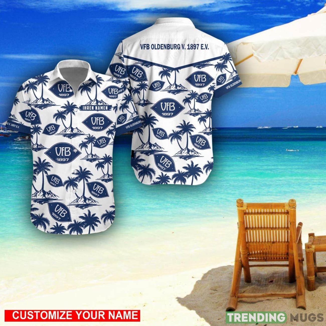 VfB Oldenburg v. 1897 e.V. Custom Name 3D Hawaii Shirt Coconut Pattern Beach Shirt Product Photo 1 VfB Oldenburg v. 1897 e.V. Custom Name 3D Hawaii Shirt Coconut Pattern Beach Shirt Product Photo 1