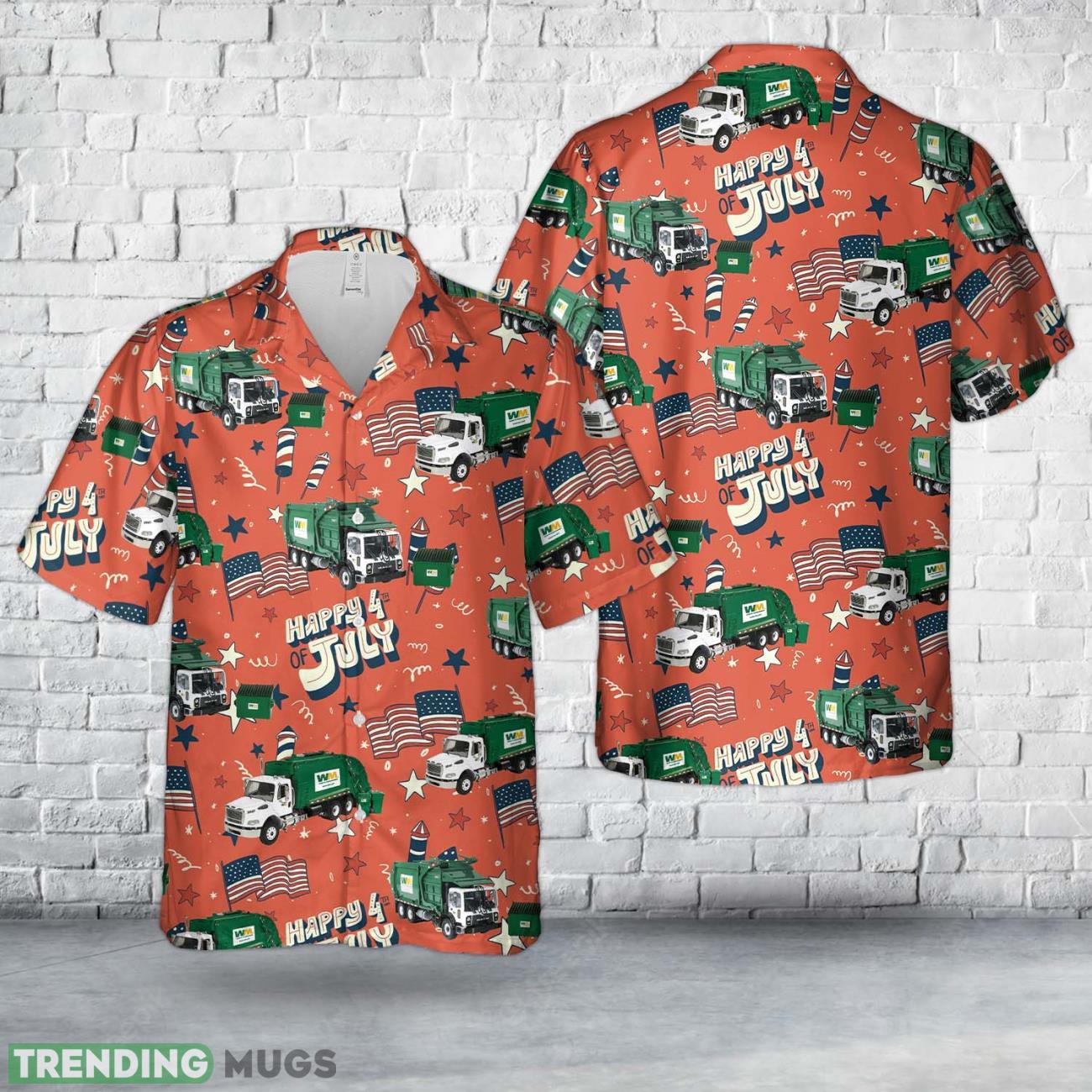 Waste Management Garbage Truck, 4th Of July Hawaiian Shirt Cute Summer Gift For Men And Women Product Photo 1 Waste Management Garbage Truck, 4th Of July Hawaiian Shirt Cute Summer Gift For Men And Women Product Photo 1