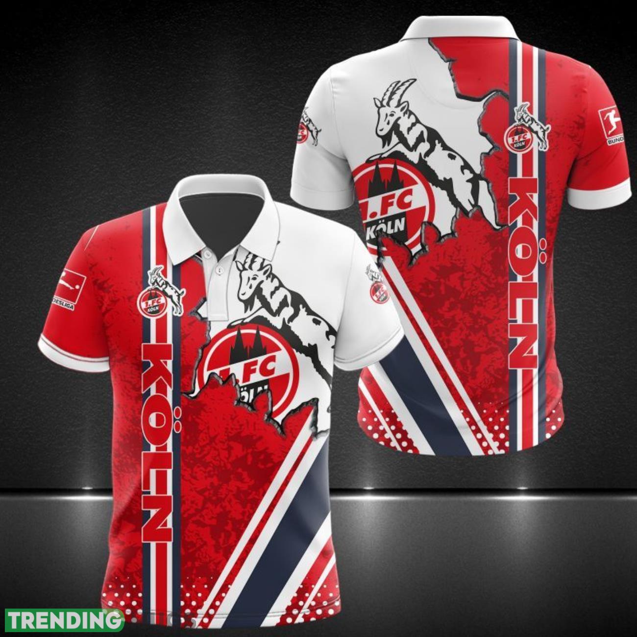 1. FC Koln 3D Polo Shirt Gift For Men Product Photo 1 1. FC Koln 3D Polo Shirt Gift For Men Product Photo 1