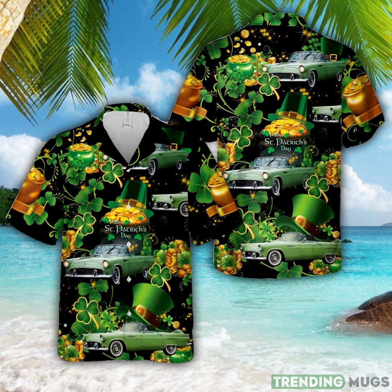 1956 Ford Thunderbird, Patrick's Day Hawaiian Shirt Aloha Holiday Gift For Men Women Hawaiian Shirt 1956 Ford Thunderbird, Patrick's Day Hawaiian Shirt Aloha Holiday Gift For Men Women Product Photo 1