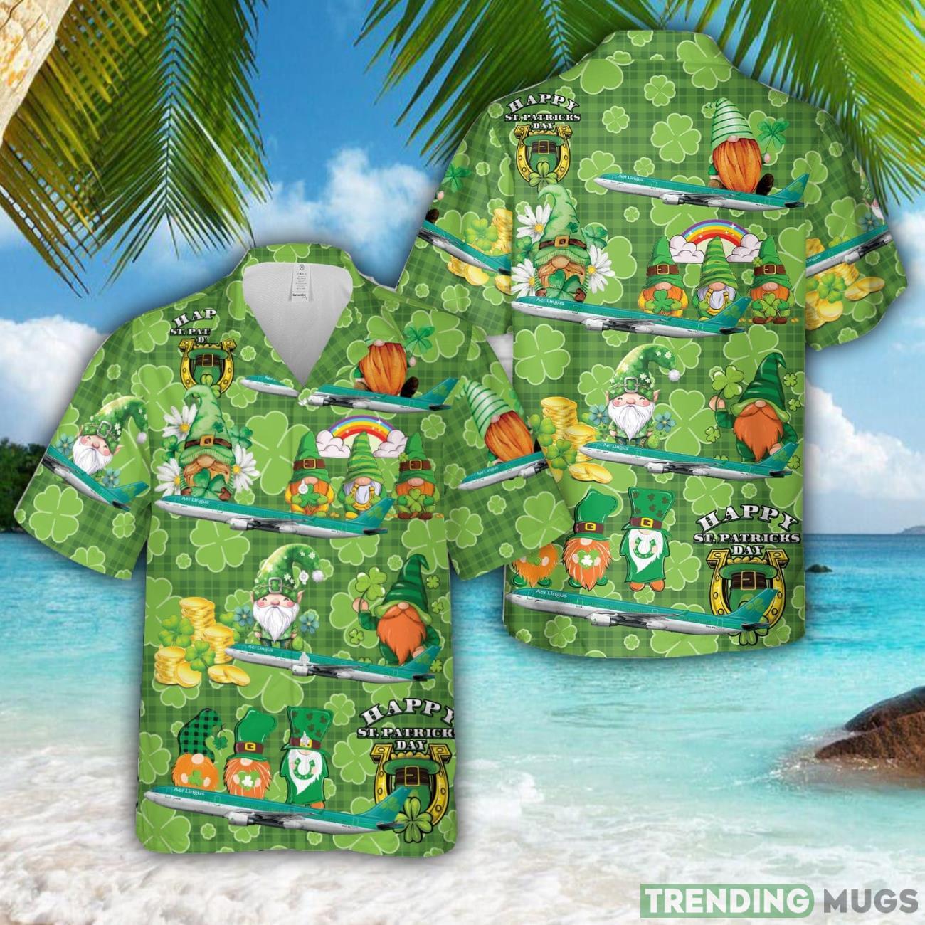 Aer Lingus Airbus A330 302 EI ELA St Patrick's Day Hawaiian Shirt Aloha Holiday Gift For Men Women Hawaiian Shirt Aer Lingus Airbus A330-302 EI-ELA St Patrick's Day Hawaiian Shirt Aloha Holiday Gift For Men Women Product Photo 1