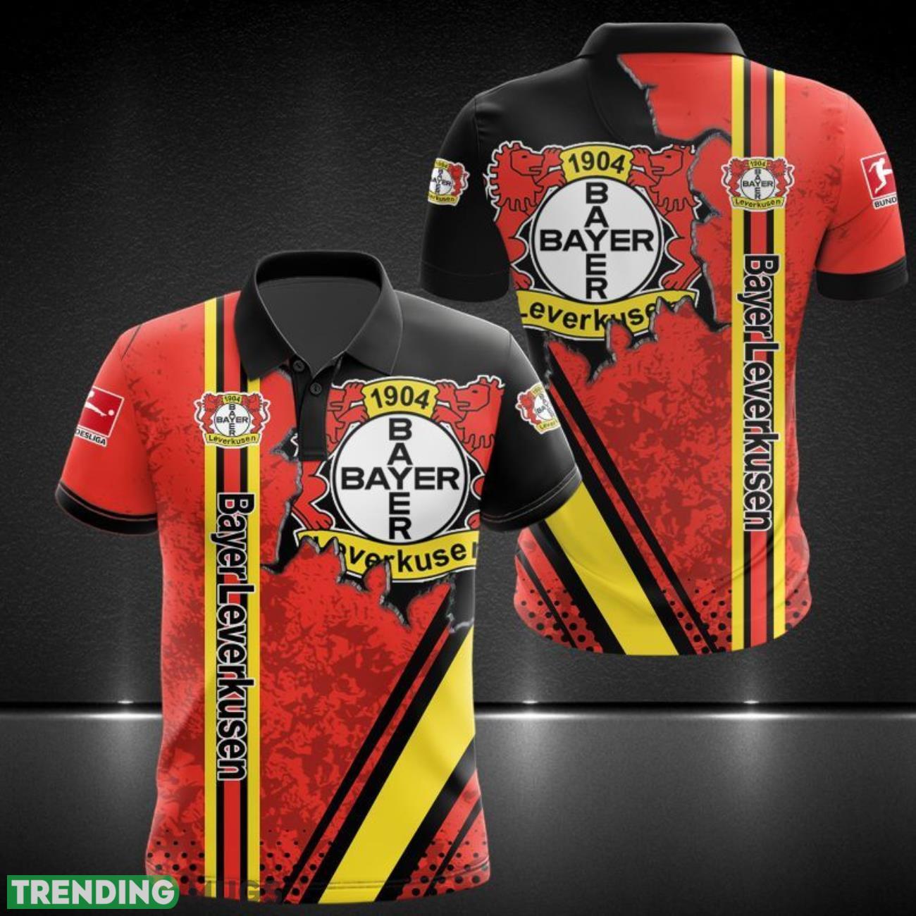 Bayer 04 Leverkusen 3D Polo Shirt Sport Fans Shirt Product Photo 1 Bayer 04 Leverkusen 3D Polo Shirt Sport Fans Shirt Product Photo 1