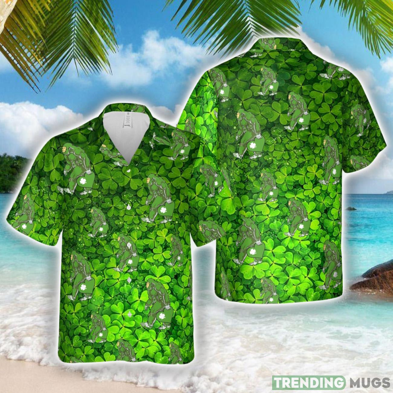 Bigfoot Shamrock Happy St Patrick's Day Hawaiian Shirt Aloha Holiday Gift For Men Women Hawaiian Shirt Bigfoot Shamrock Happy St Patrick's Day Hawaiian Shirt Aloha Holiday Gift For Men Women Product Photo 1