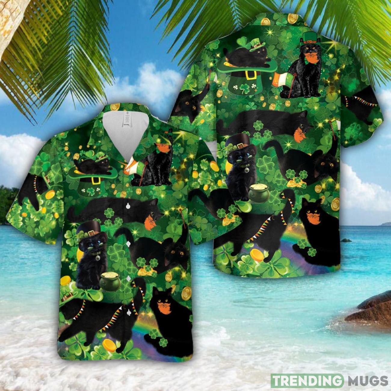 Black Cat Patrick's Day Hawaiian Shirt Aloha Holiday Gift For Men Women Product Photo 1 Black Cat Patrick's Day Hawaiian Shirt Aloha Holiday Gift For Men Women Product Photo 1