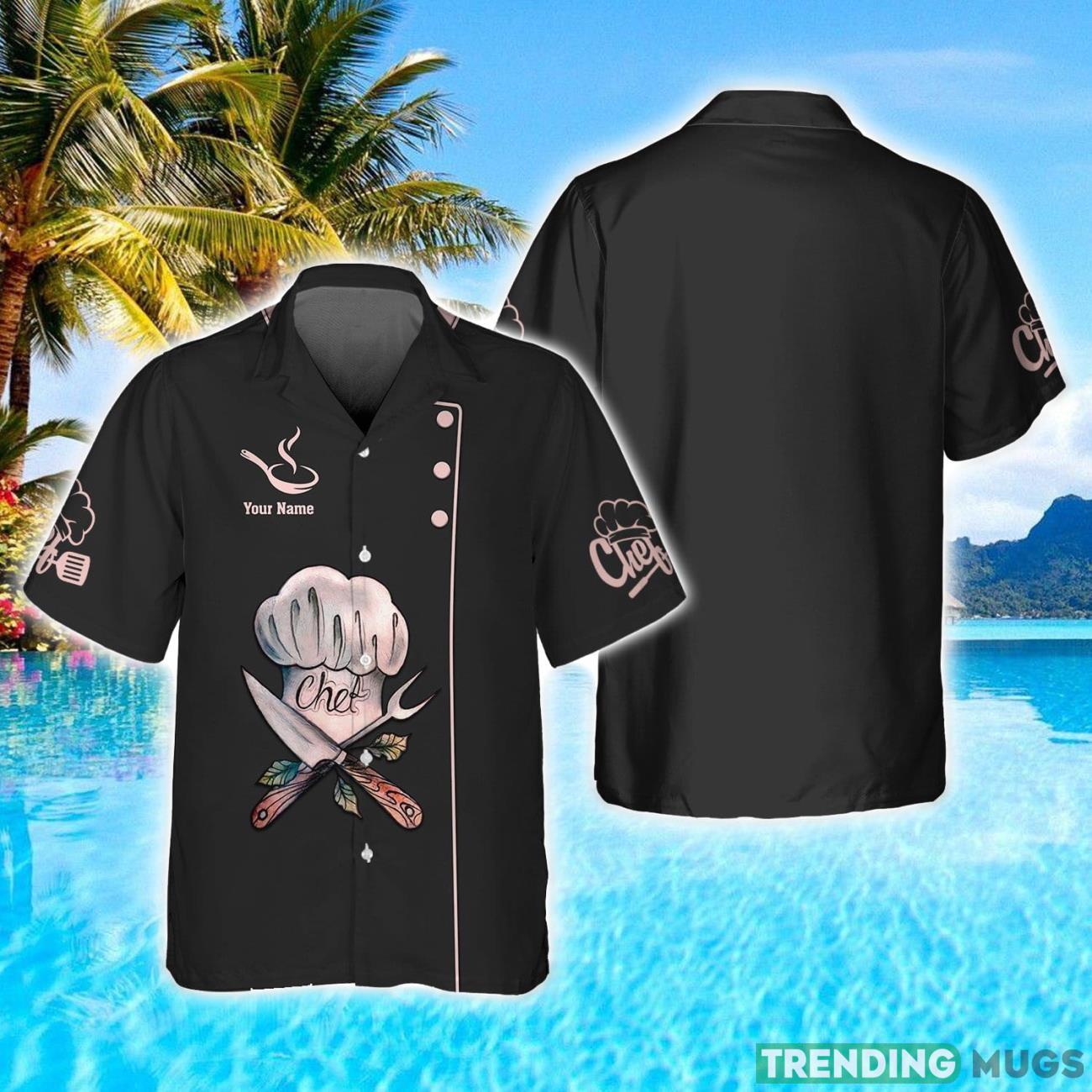 Chef 3D Printed Hawaiian Shirt Chef Cook Personalized Name Hawaiian Shirt Gift For Cooking Lovers Product Photo 1