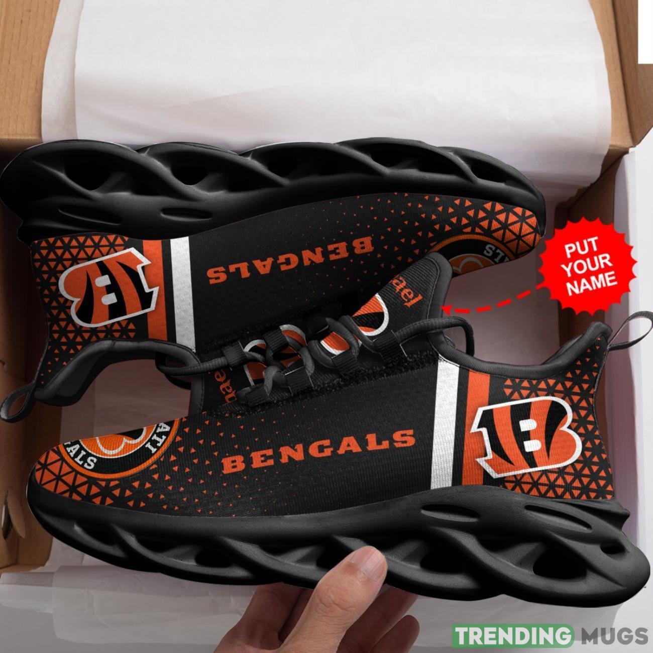 Cincinnati Bengals Custom Personalized Max Soul Sneakers Running Sports Shoes Ultra Sneakers Max Soul Cincinnati Bengals Custom Personalized Max Soul Sneakers Running Sports Shoes Ultra Sneakers Max Soul