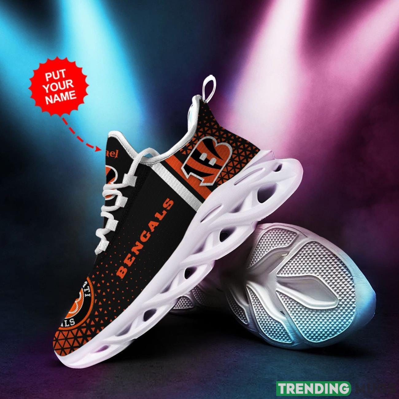Cincinnati Bengals Custom Personalized Max Soul Sneakers Running Sports Shoes Ultra Sneakers Max Soul Cincinnati Bengals Custom Personalized Max Soul Sneakers Running Sports Shoes Ultra Sneakers Max Soul