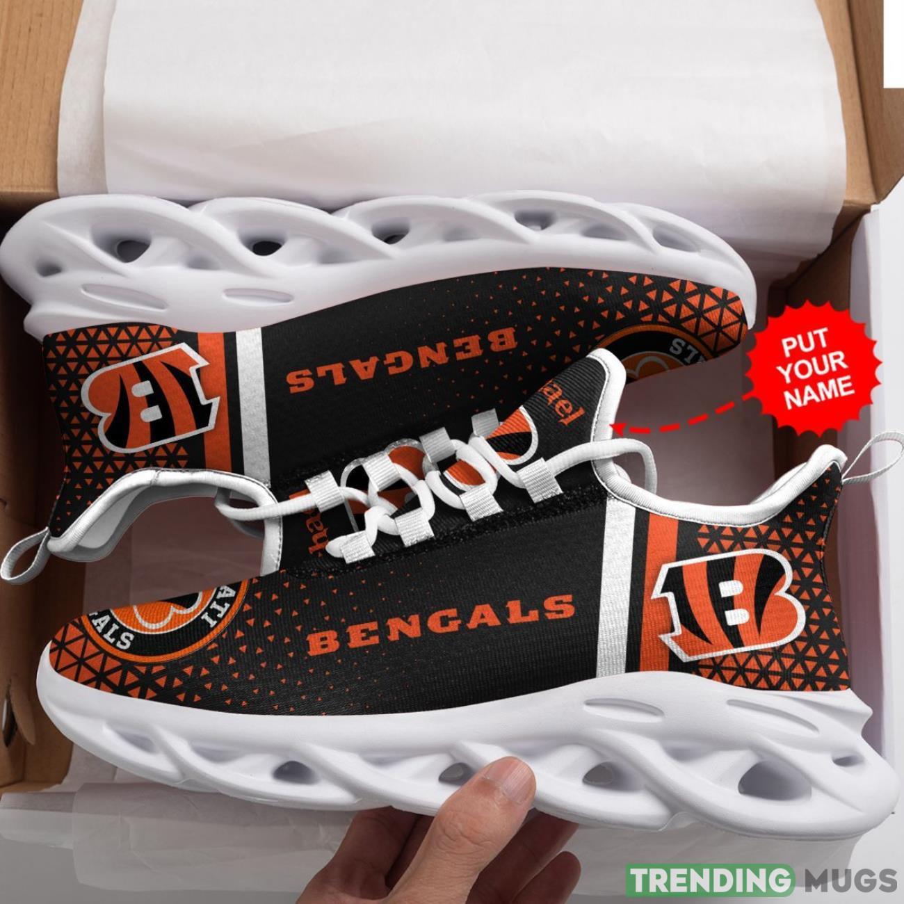Cincinnati Bengals Custom Personalized Max Soul Sneakers Running Sports Shoes Ultra Sneakers Max Soul Cincinnati Bengals Custom Personalized Max Soul Sneakers Running Sports Shoes Ultra Sneakers Max Soul