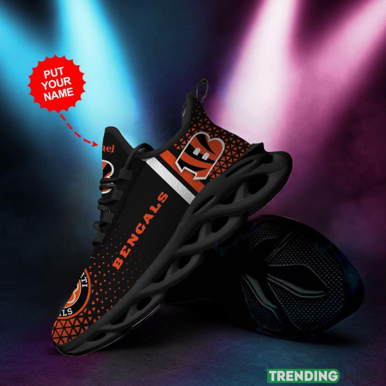 Cincinnati Bengals Custom Personalized Max Soul Sneakers Running Sports Shoes Ultra Sneakers Product Photo 1 Cincinnati Bengals Custom Personalized Max Soul Sneakers Running Sports Shoes Ultra Sneakers Product Photo 1