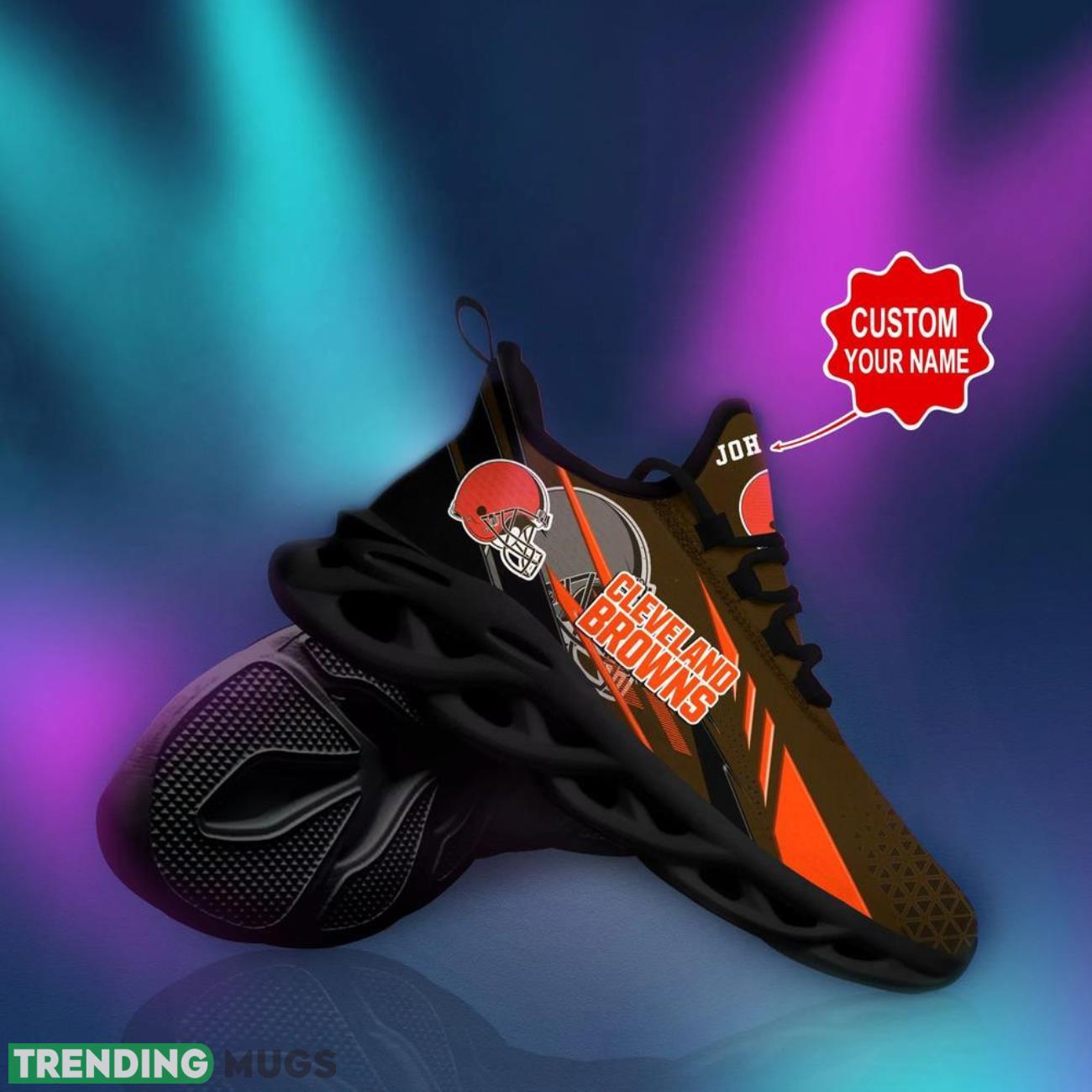 Cleveland Browns NFL Logo Sport Team Max Soul Shoes Custom Name Sneakers Hot Trending Personalized Gifts Max Soul Cleveland Browns NFL Logo Sport Team Max Soul Shoes Custom Name Sneakers Hot Trending Personalized Gifts Max Soul