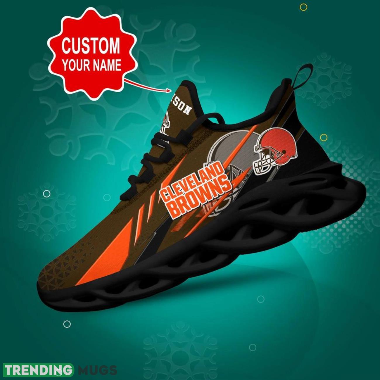 Cleveland Browns NFL Logo Sport Team Max Soul Shoes Custom Name Sneakers Hot Trending Personalized Gifts Max Soul Cleveland Browns NFL Logo Sport Team Max Soul Shoes Custom Name Sneakers Hot Trending Personalized Gifts Max Soul