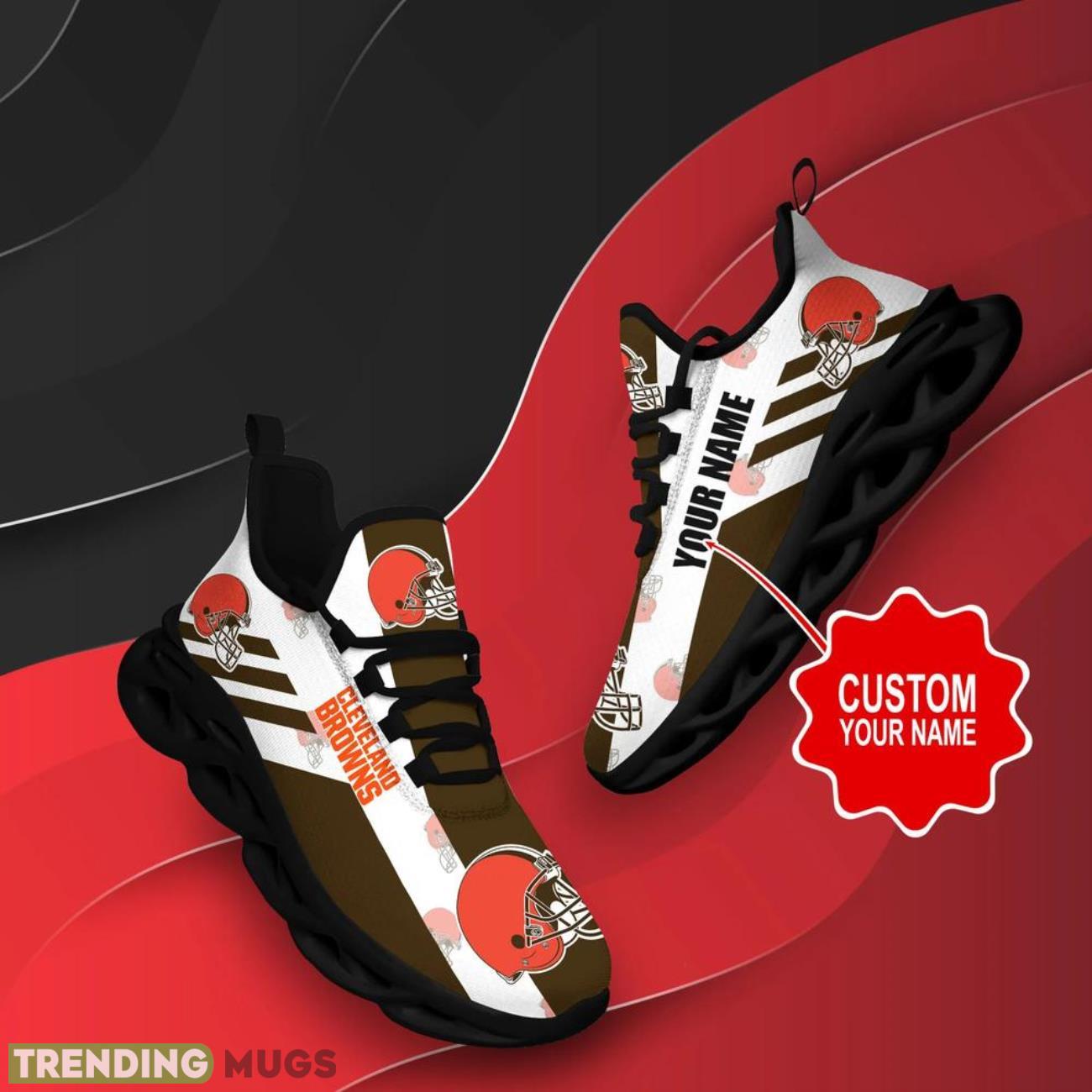 Cleveland Browns NFL Max Soul Shoes Custom Name Sneakers Hot Trending Personalized Sneakers Max Soul Cleveland Browns NFL Max Soul Shoes Custom Name Sneakers Hot Trending Personalized Sneakers Max Soul