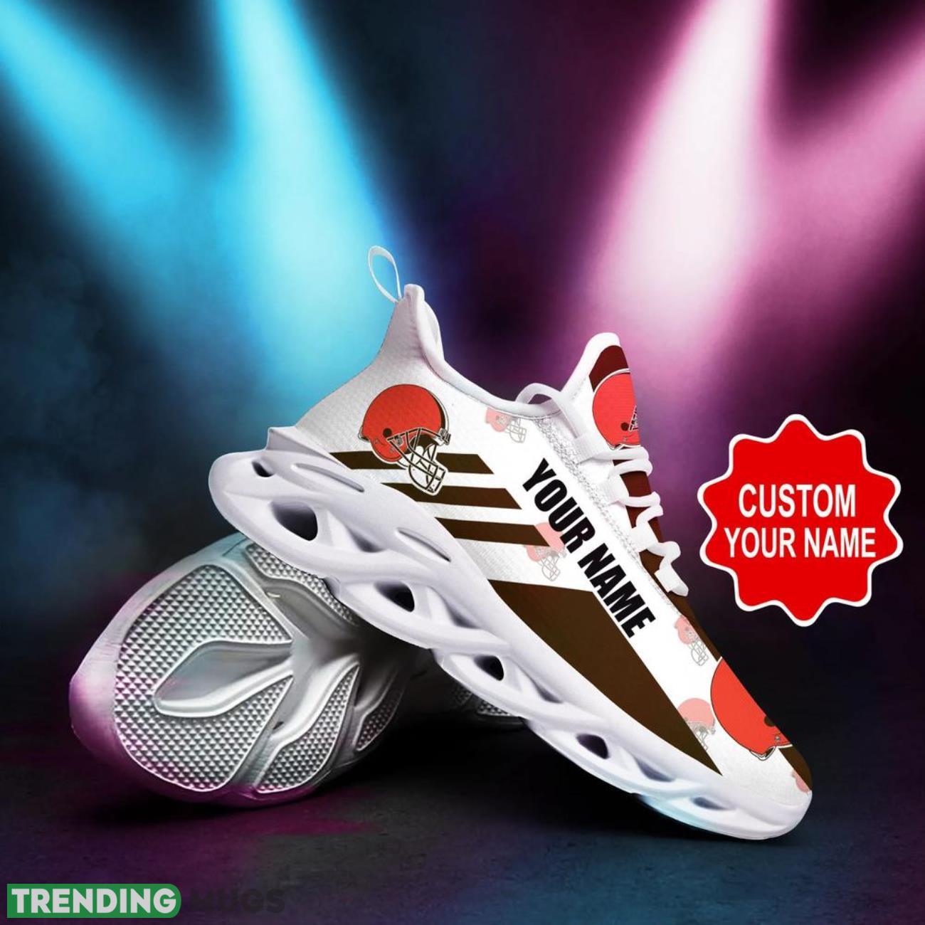 Cleveland Browns NFL Max Soul Shoes Custom Name Sneakers Hot Trending Personalized Sneakers Max Soul Cleveland Browns NFL Max Soul Shoes Custom Name Sneakers Hot Trending Personalized Sneakers Max Soul