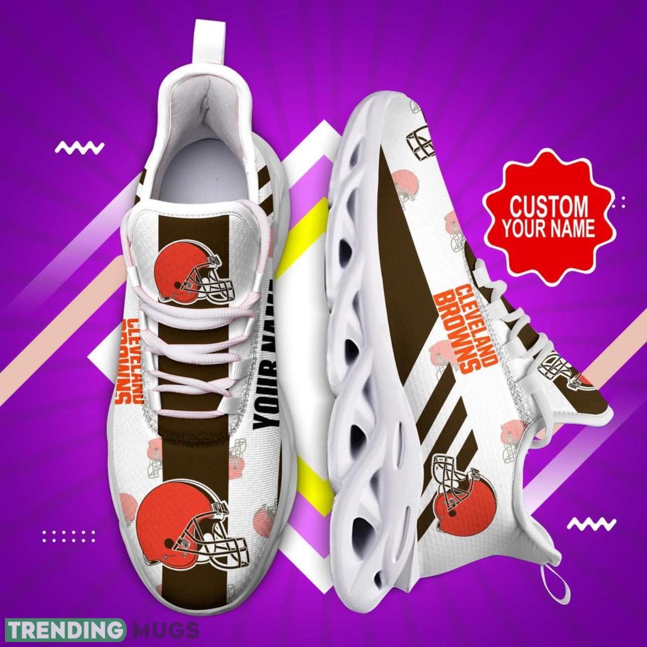 Cleveland Browns NFL Max Soul Shoes Custom Name Sneakers Hot Trending Personalized Sneakers Max Soul Cleveland Browns NFL Max Soul Shoes Custom Name Sneakers Hot Trending Personalized Sneakers Max Soul
